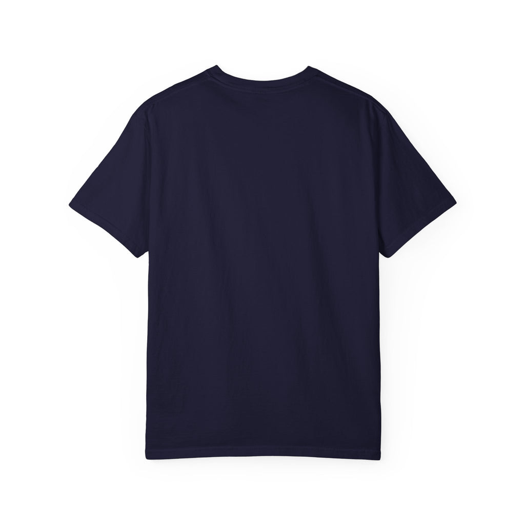 College Walk of Shame T-Shirt — Vintage Campus Humor Tee (features “COLLEGE” with dorm, books & party silhouette)