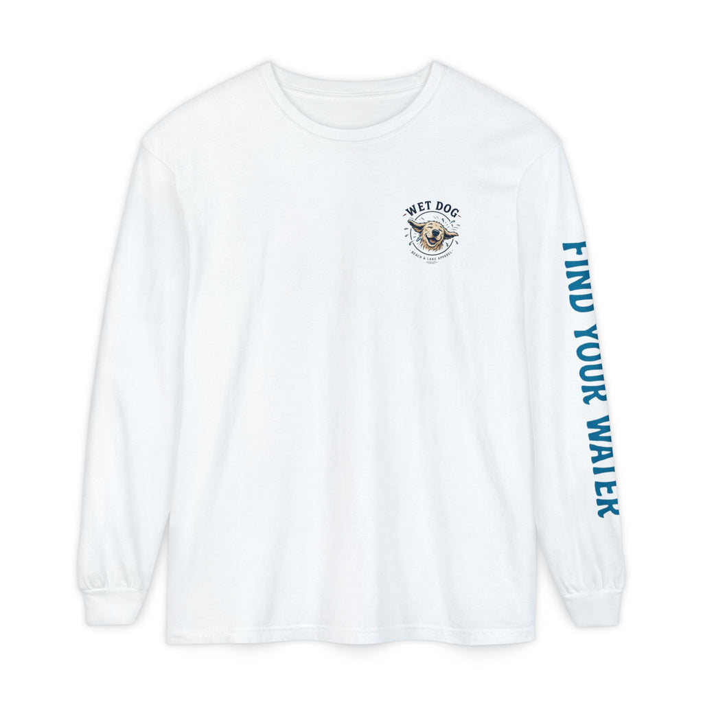 Wet Dog "Beach Bum" Long Sleeve T-Shirt | 'Find Your Water' Sleeve Graphic