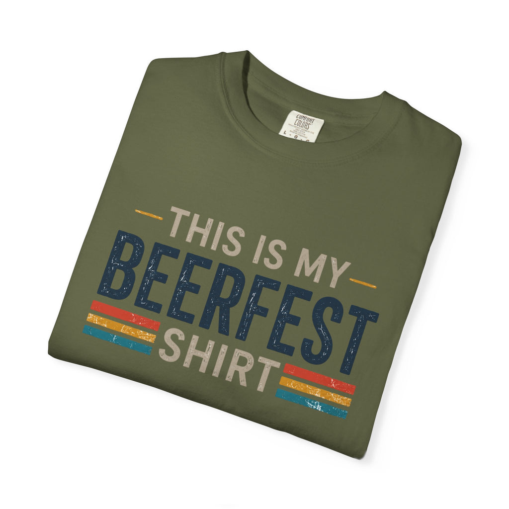 This Is My Beerfest Shirt T-Shirt | Beerfest Graphic Tee, Retro Stripes