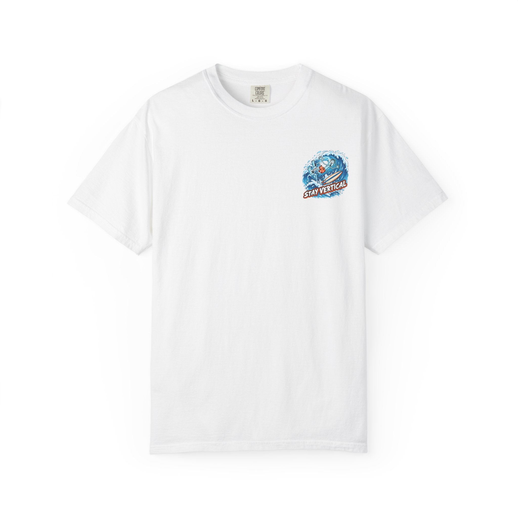 Stay Vertical Surfing Shirt | Surf Wave Sunset T-Shirt