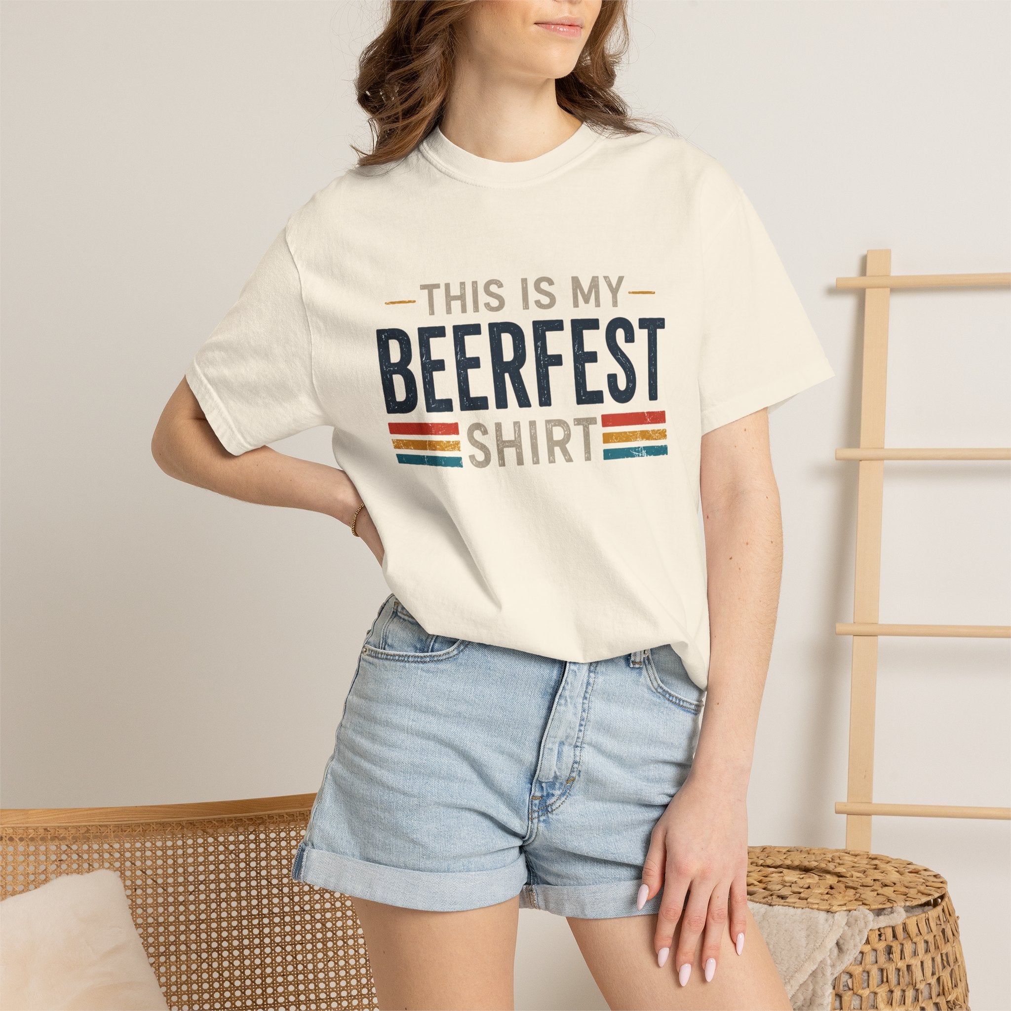 This Is My Beerfest Shirt T-Shirt | Beerfest Graphic Tee, Retro Stripes