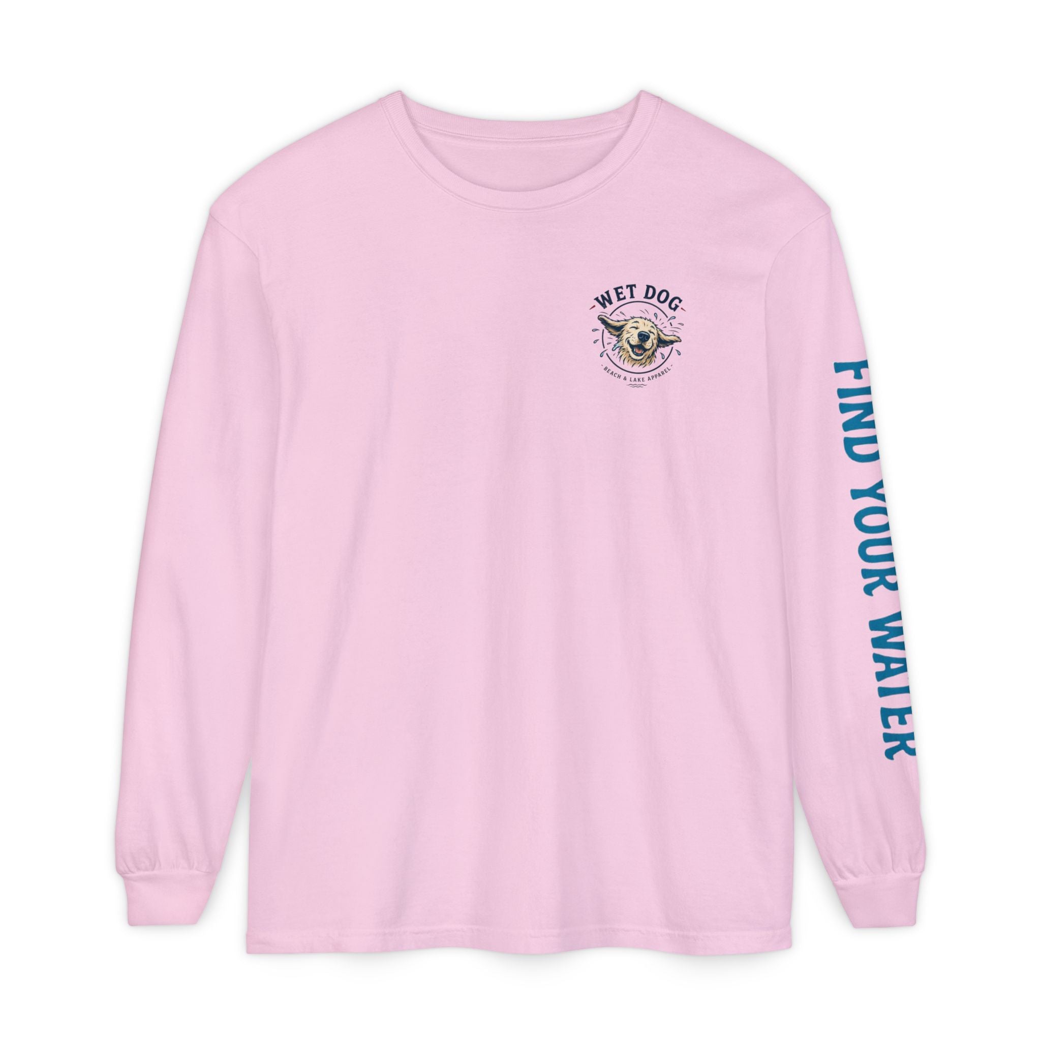 Wet Dog "Wave Rider" Long Sleeve T-Shirt | Find Your Water sleeve print