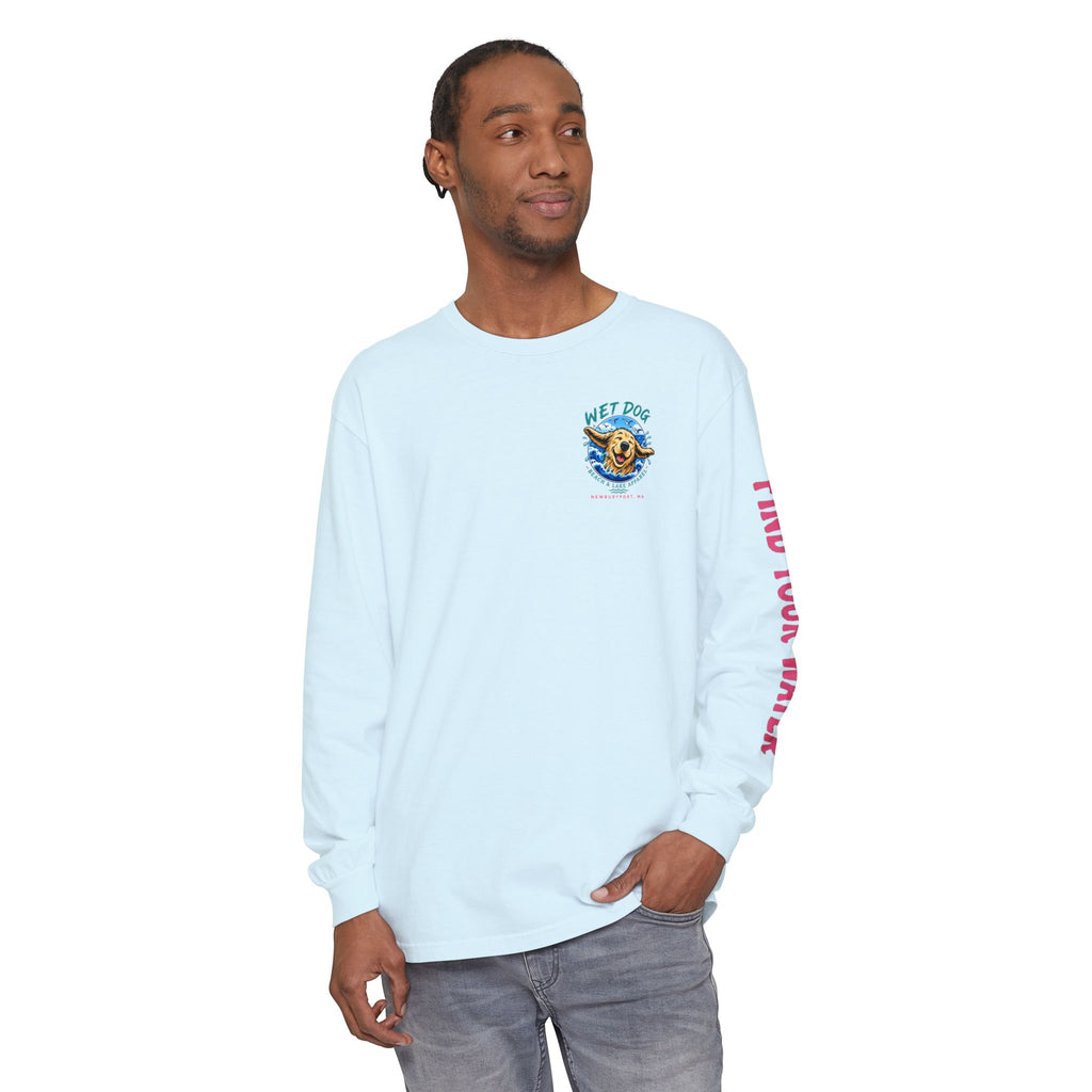 Wet Dog Locals Newburyport MA Boardwalk Long Sleeve T-Shirt | Find Your Water