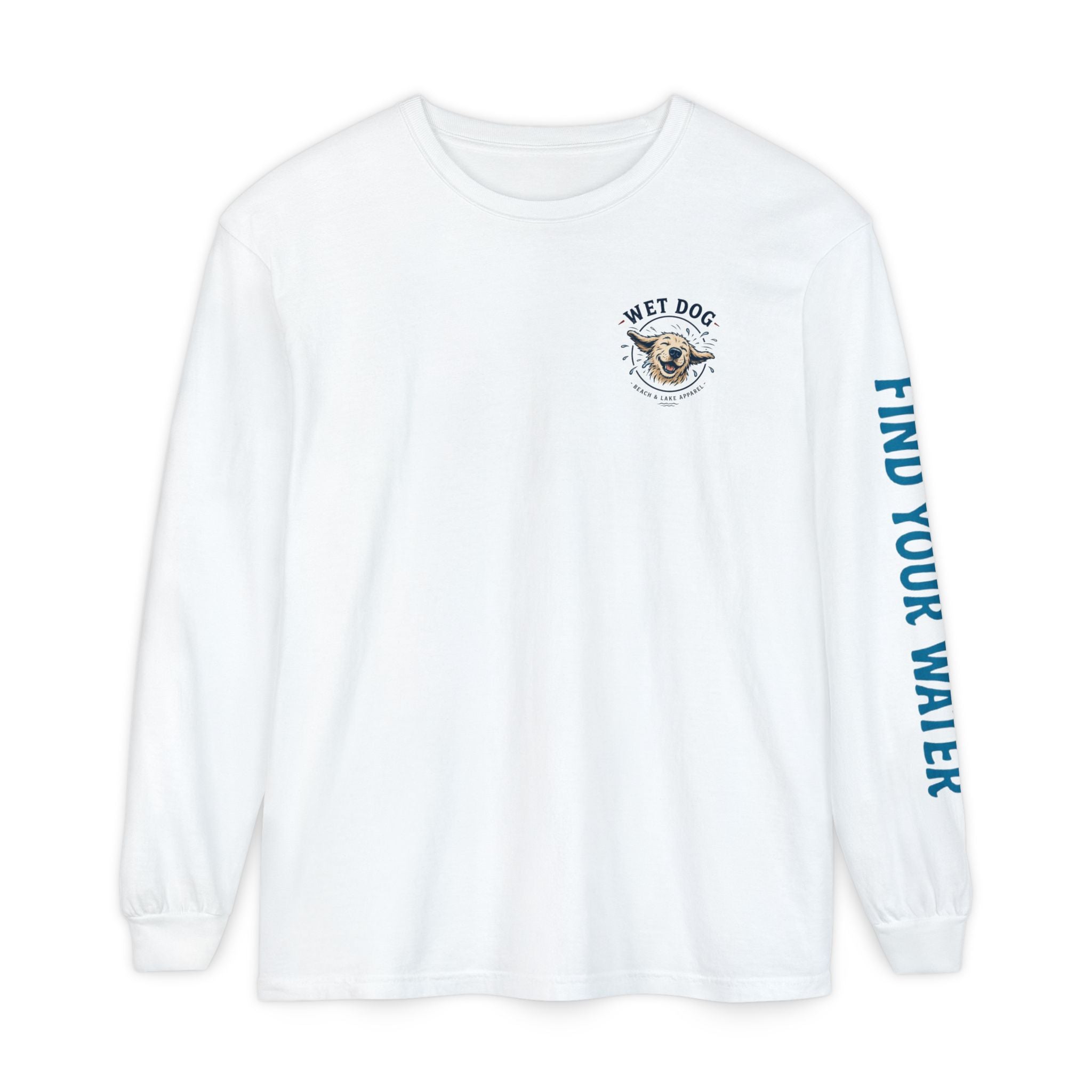 Wet Dog "Wave Rider" Long Sleeve T-Shirt | Find Your Water sleeve print