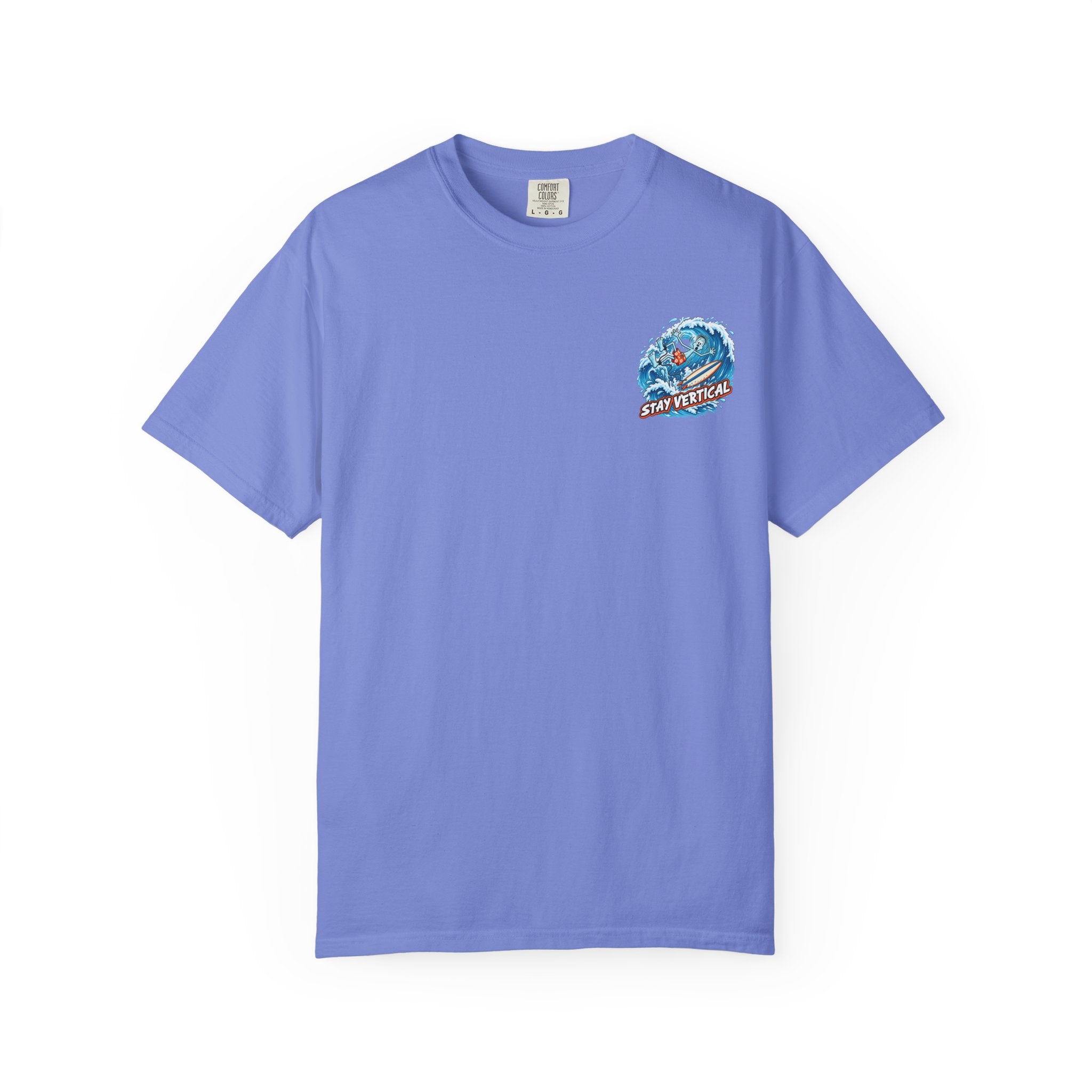 Stay Vertical Surfing Shirt | Surf Wave Sunset T-Shirt