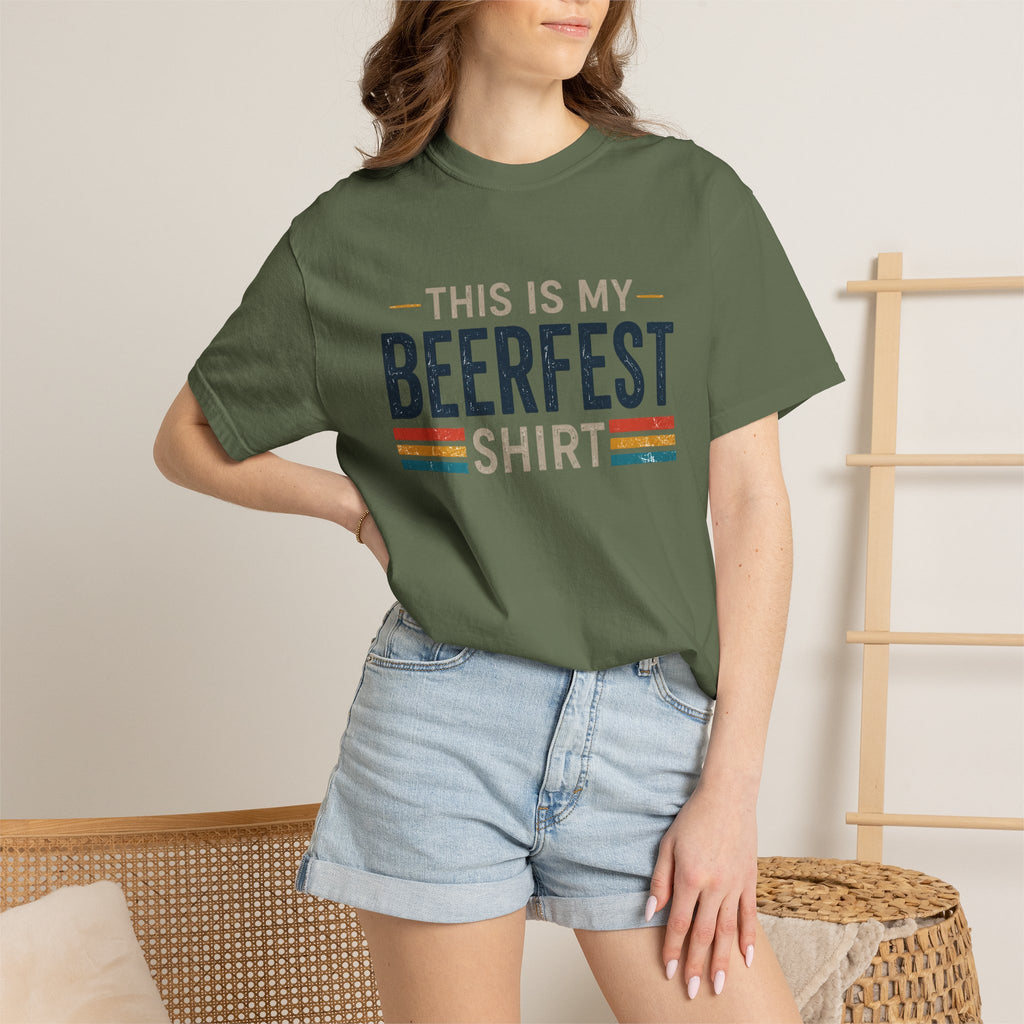 This Is My Beerfest Shirt T-Shirt | Beerfest Graphic Tee, Retro Stripes