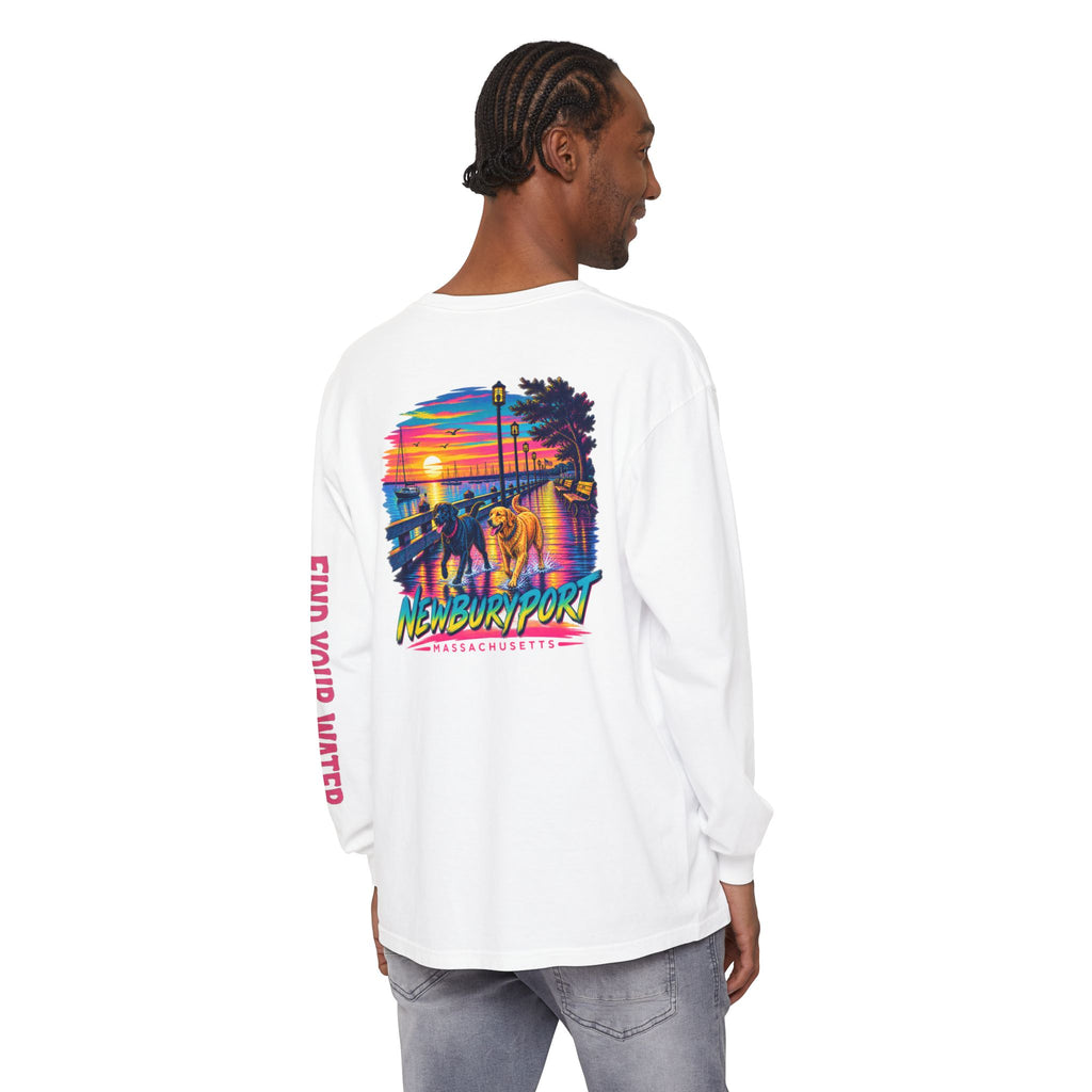 Wet Dog Locals Newburyport MA Boardwalk Long Sleeve T-Shirt | Find Your Water