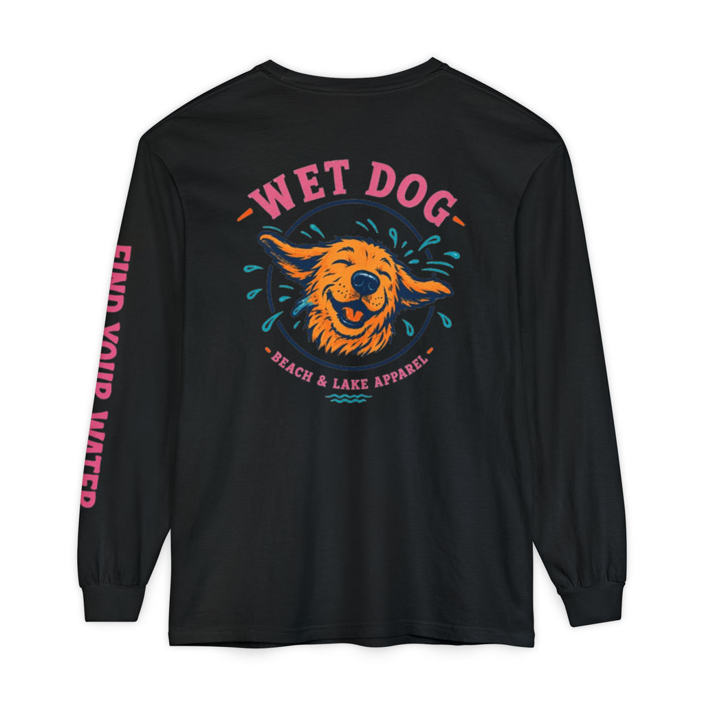Wet Dog Alternate Logo Shake Long Sleeve T-Shirt | Beach & Lake Apparel