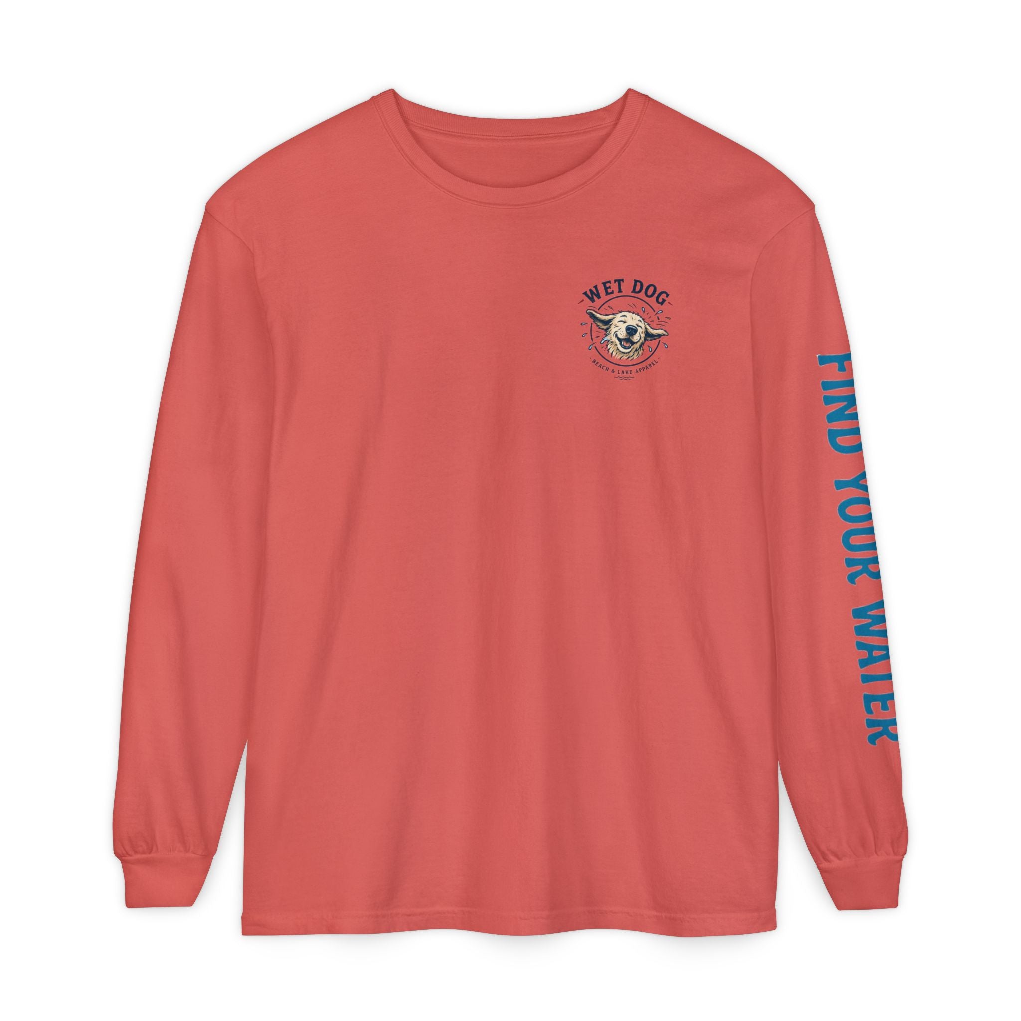 Wet Dog "Wave Rider" Long Sleeve T-Shirt | Find Your Water sleeve print