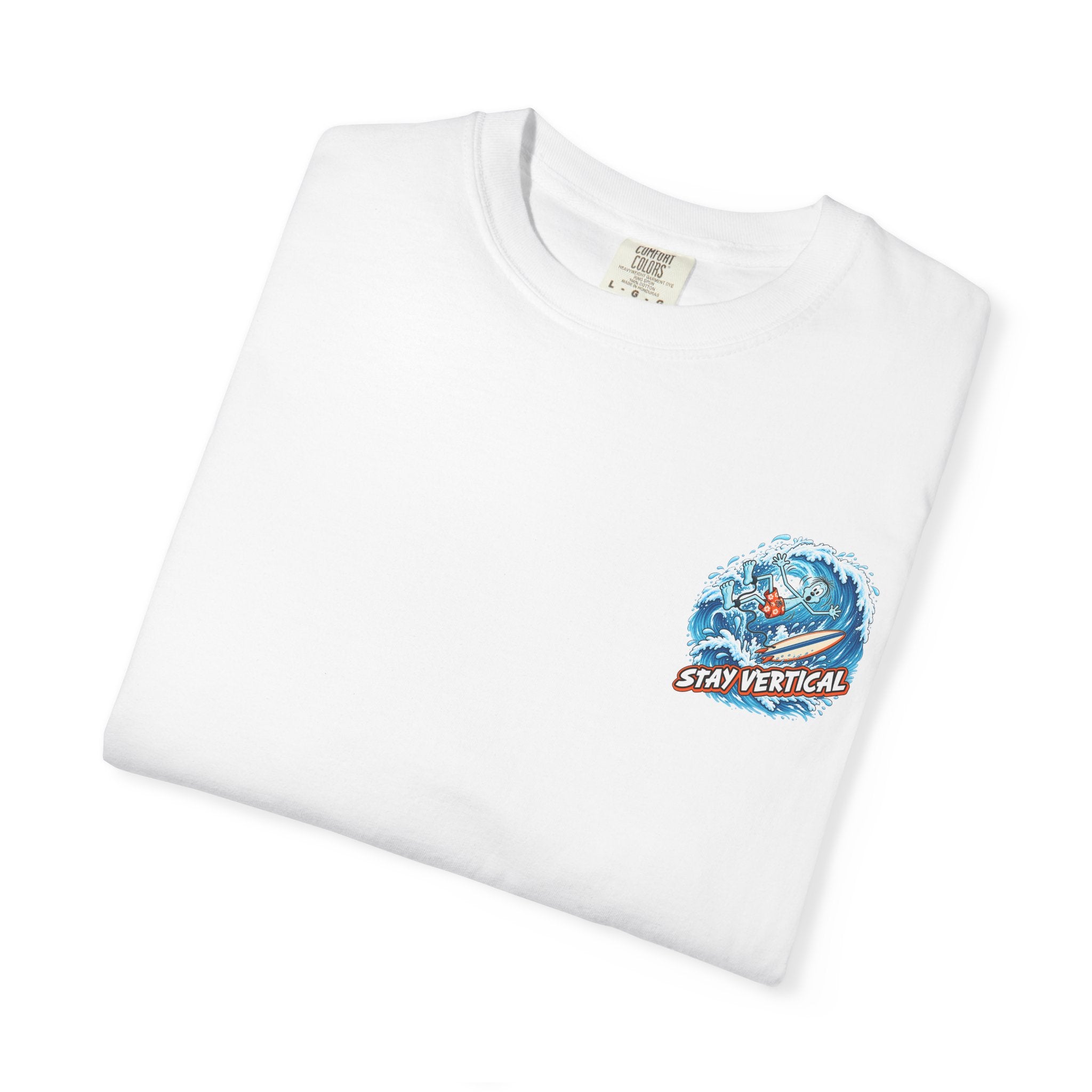 Stay Vertical Surfing Shirt | Surf Wave Sunset T-Shirt