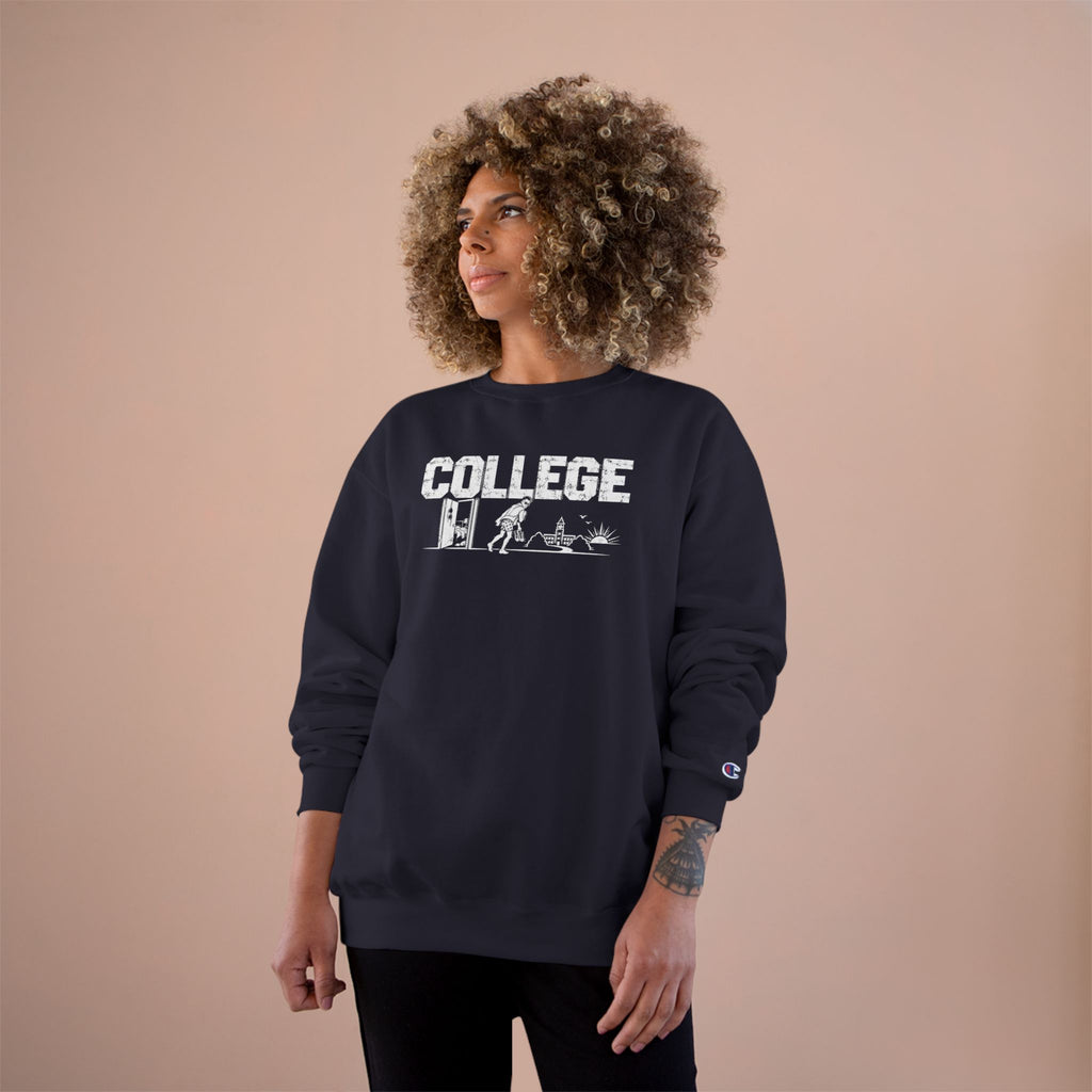 College Life Walk of Shame Sweatshirt — Retro Campus Camping Graphic