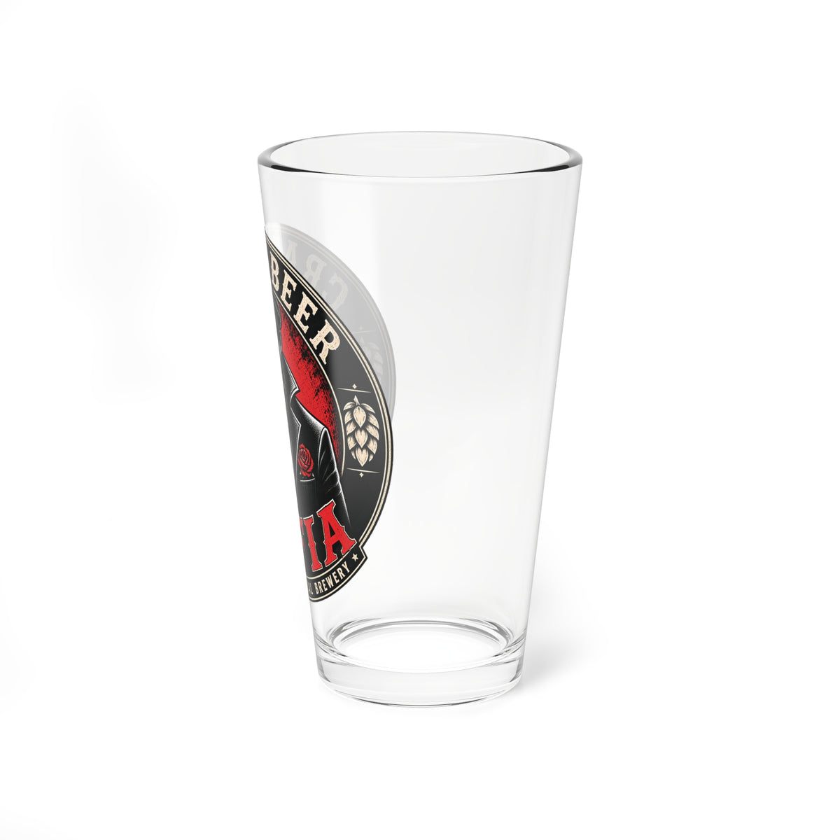 Craft Beer Mafia Logo Pint Glass