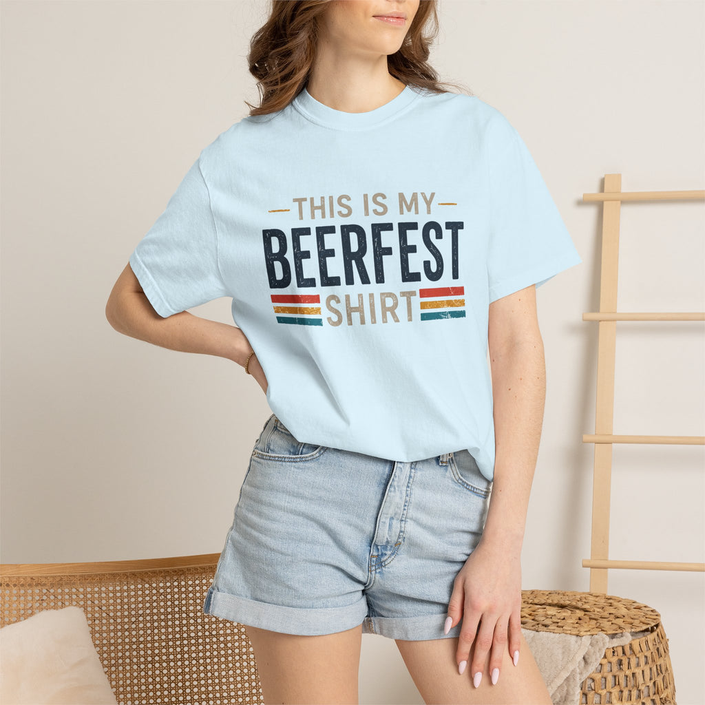 This Is My Beerfest Shirt T-Shirt | Beerfest Graphic Tee, Retro Stripes