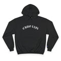 Hoodie — 'Chug Life' Gothic Script Champion Hoodie with Craft Beer Mafia logo