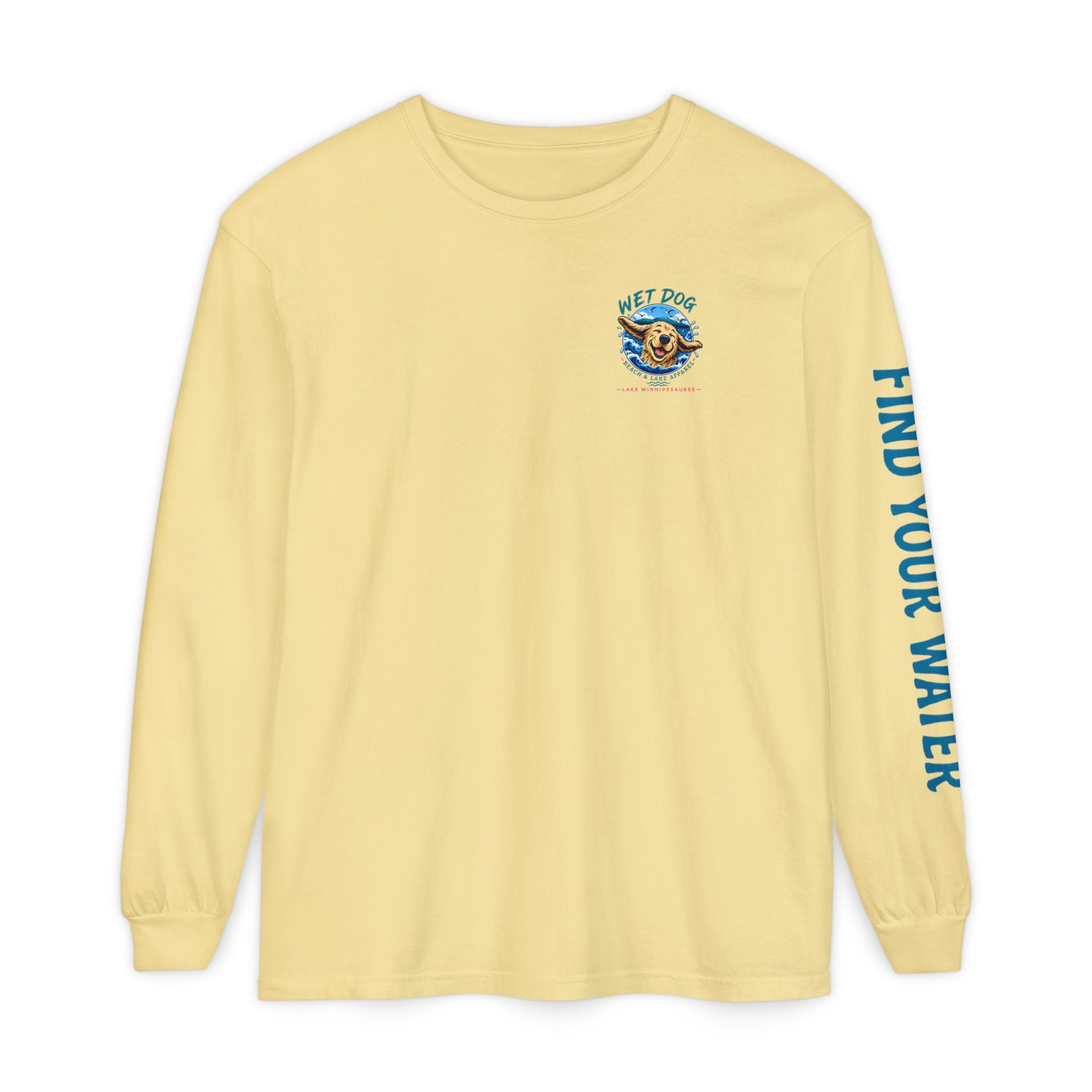Wet Dog Locals: Lake Winnipesaukee Long Sleeve T-Shirt | Find Your Water