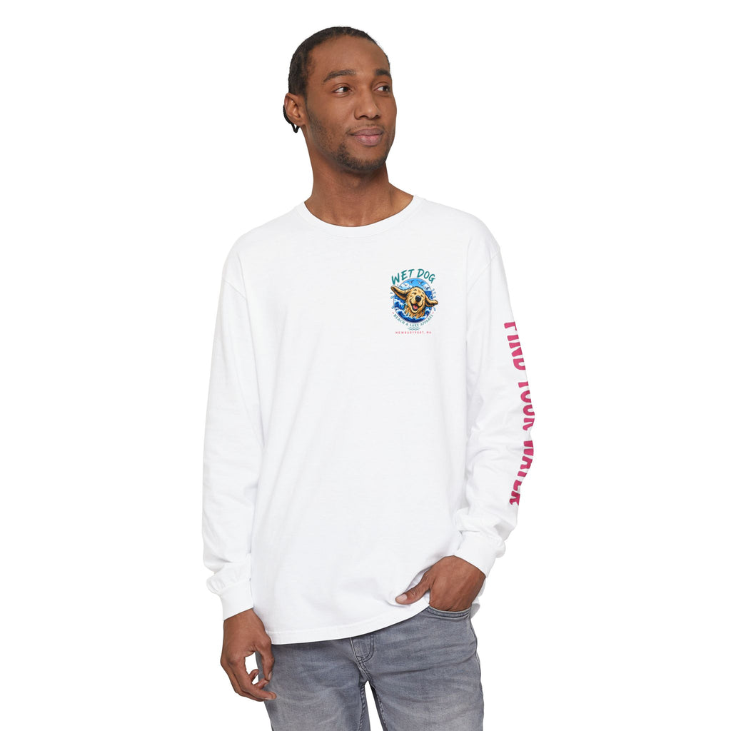 Wet Dog Locals Newburyport MA Boardwalk Long Sleeve T-Shirt | Find Your Water
