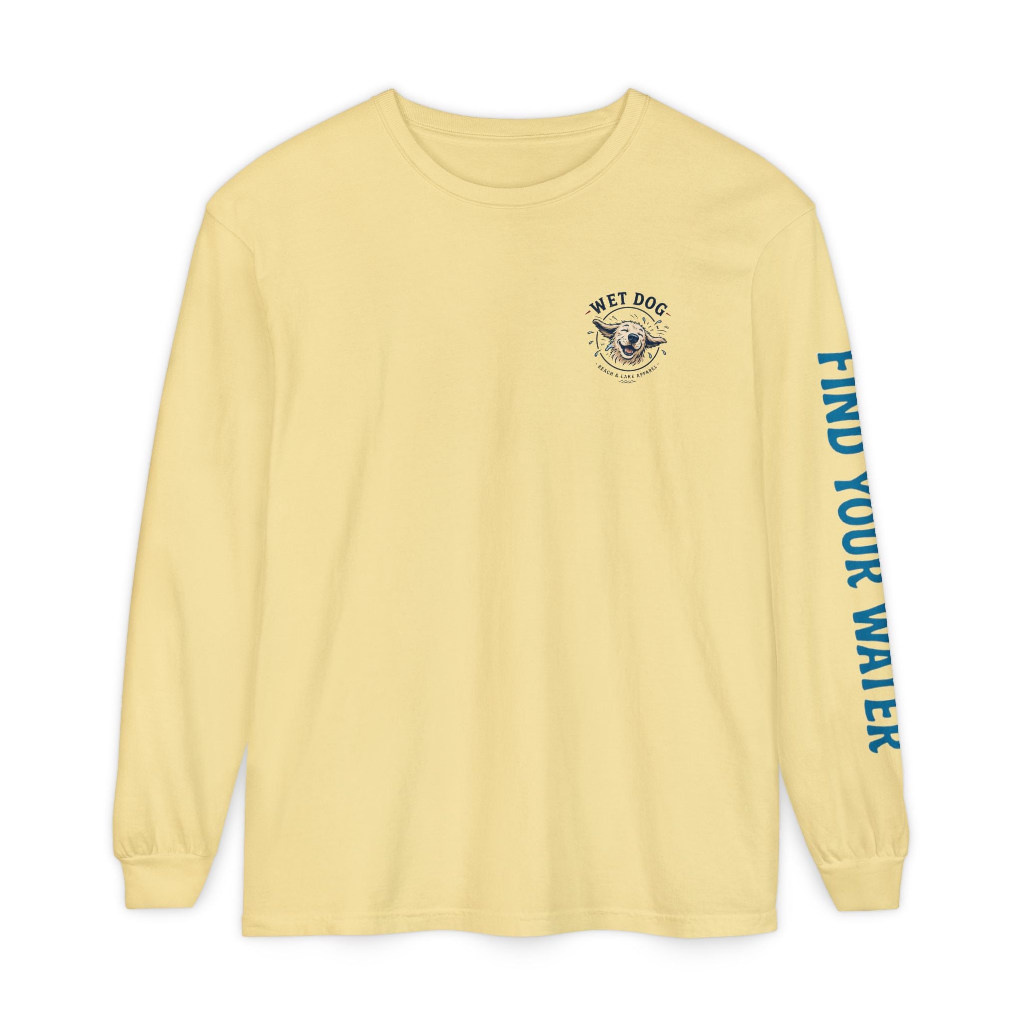 Wet Dog "Beach Bum" Long Sleeve T-Shirt | 'Find Your Water' Sleeve Graphic