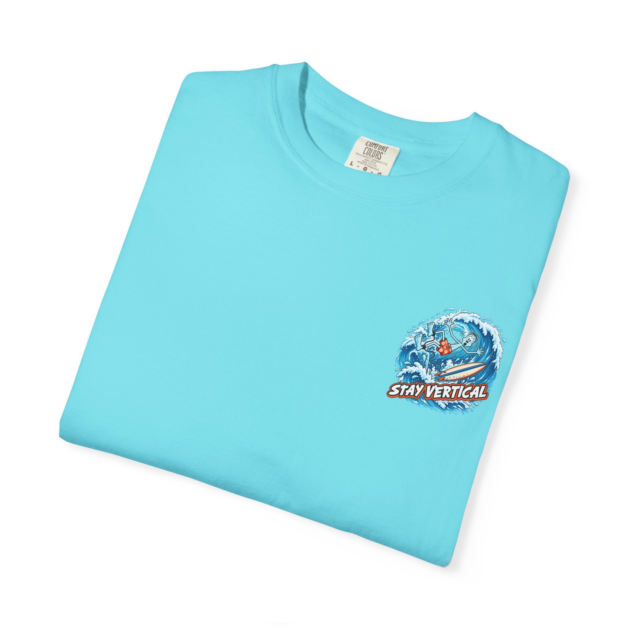 Stay Vertical Surfing Shirt | Surf Wave Sunset T-Shirt
