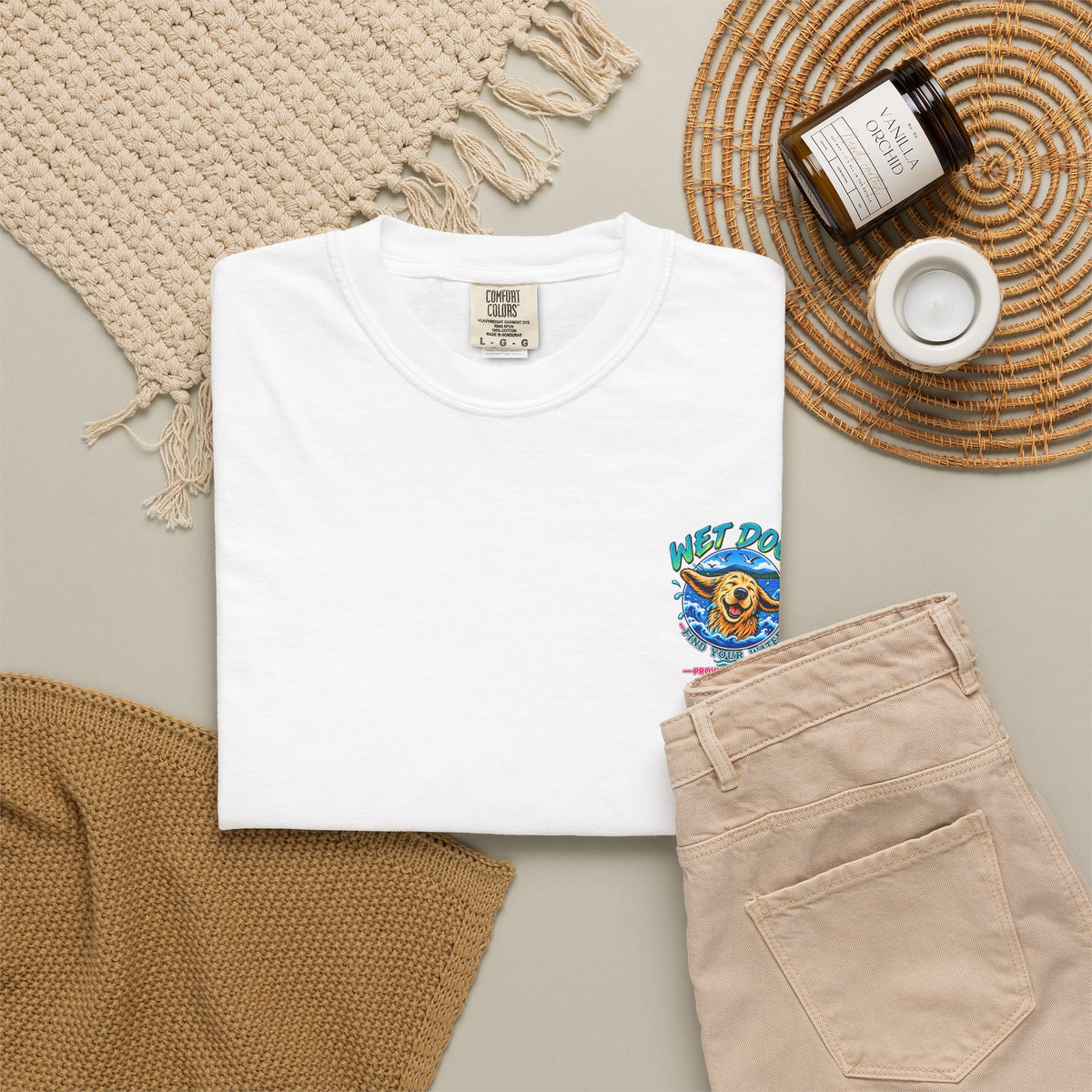 Province Lake Boat Sunset T-Shirt — Retro Lakeside Vacation Tee