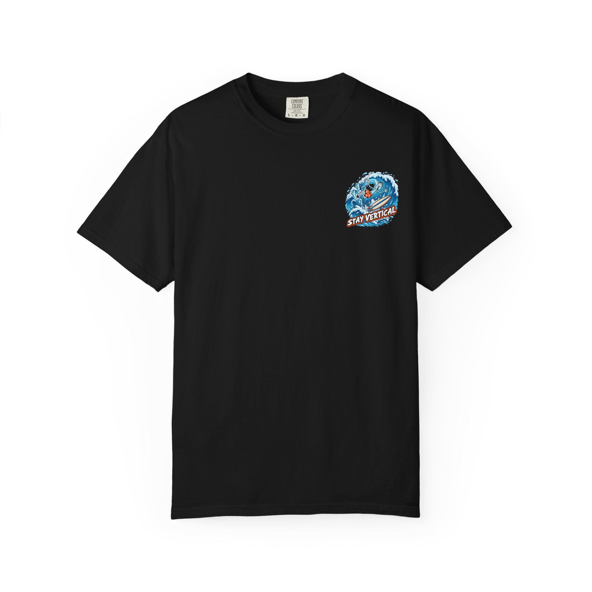 Stay Vertical Surfing Shirt | Surf Wave Sunset T-Shirt