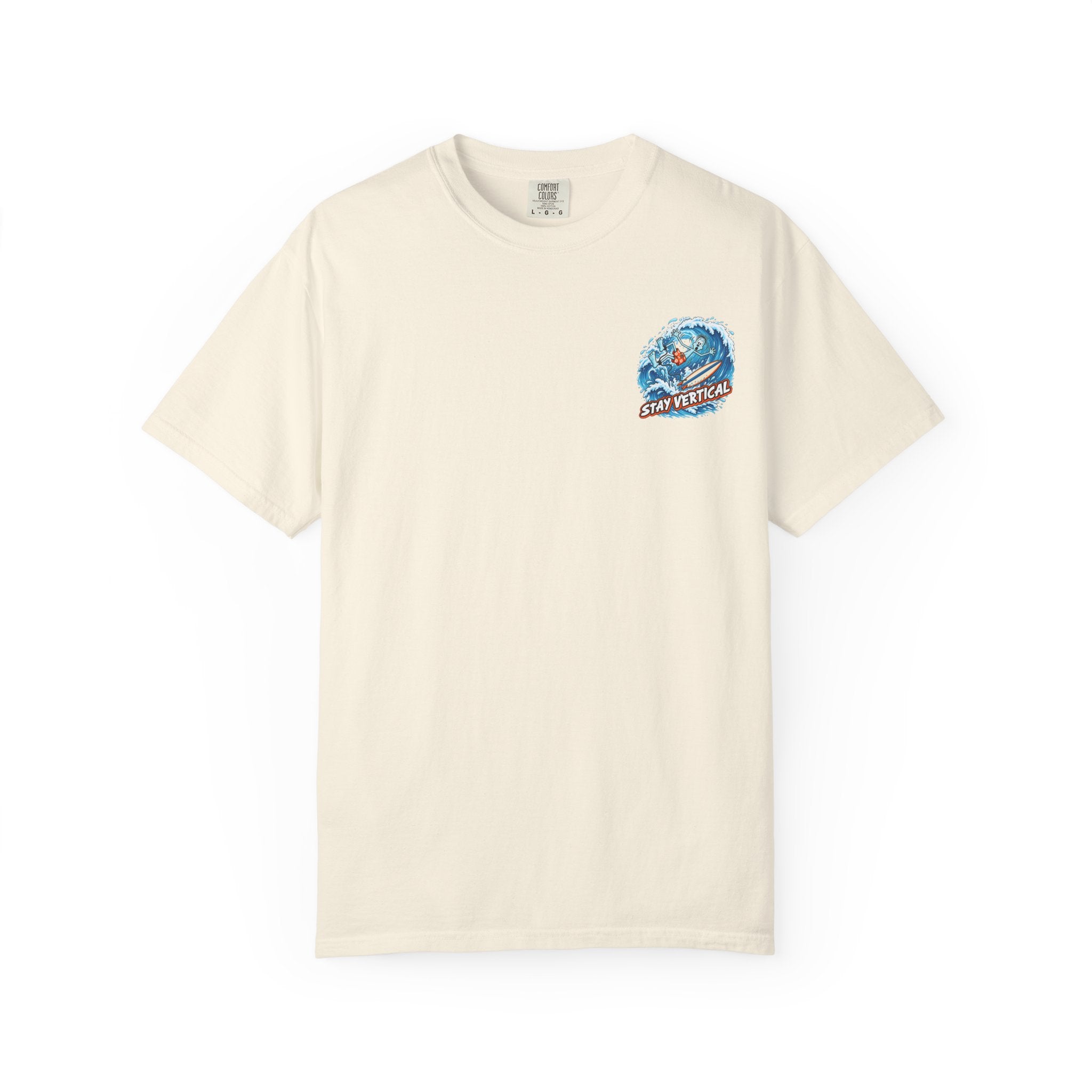 Stay Vertical Surfing Shirt | Surf Wave Sunset T-Shirt