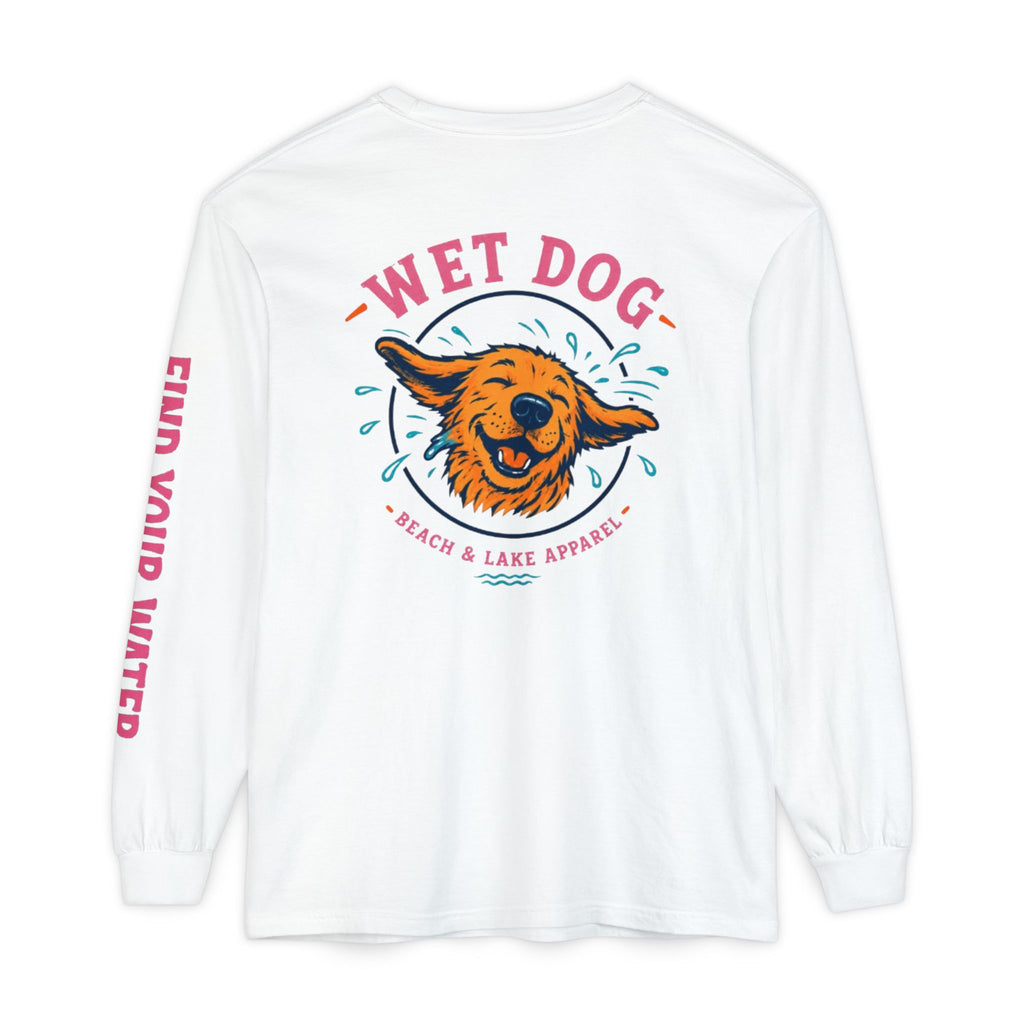Wet Dog Alternate Logo Shake Long Sleeve T-Shirt | Beach & Lake Apparel