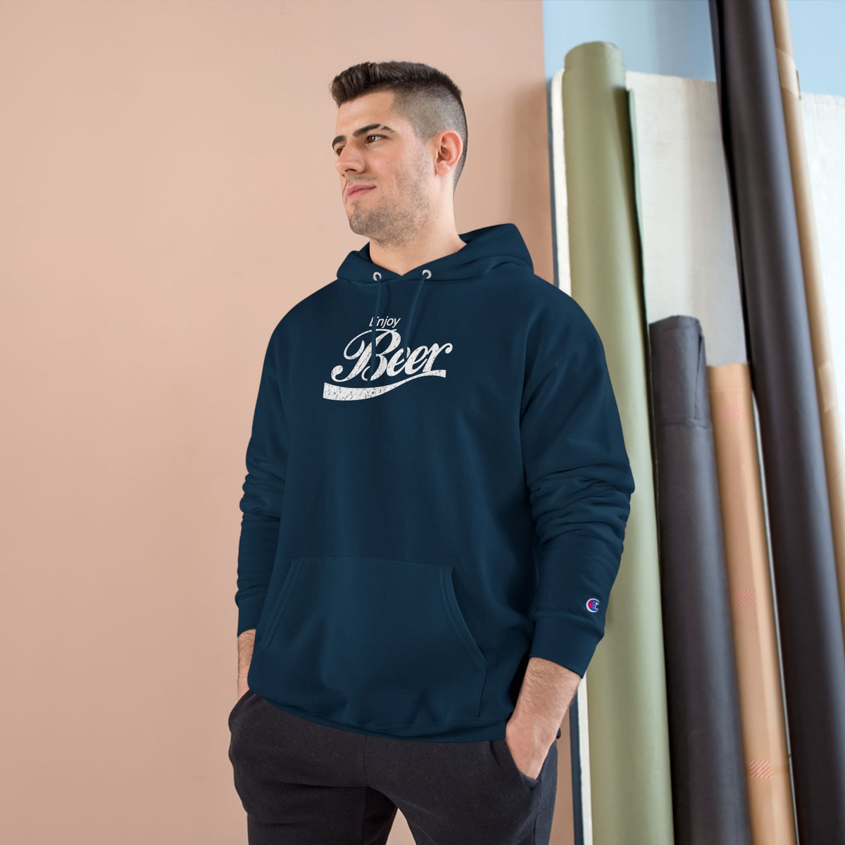 Craft Beer Mafia Hoodie  Enjoy Beer — Vintage Brewery Logo Pullover