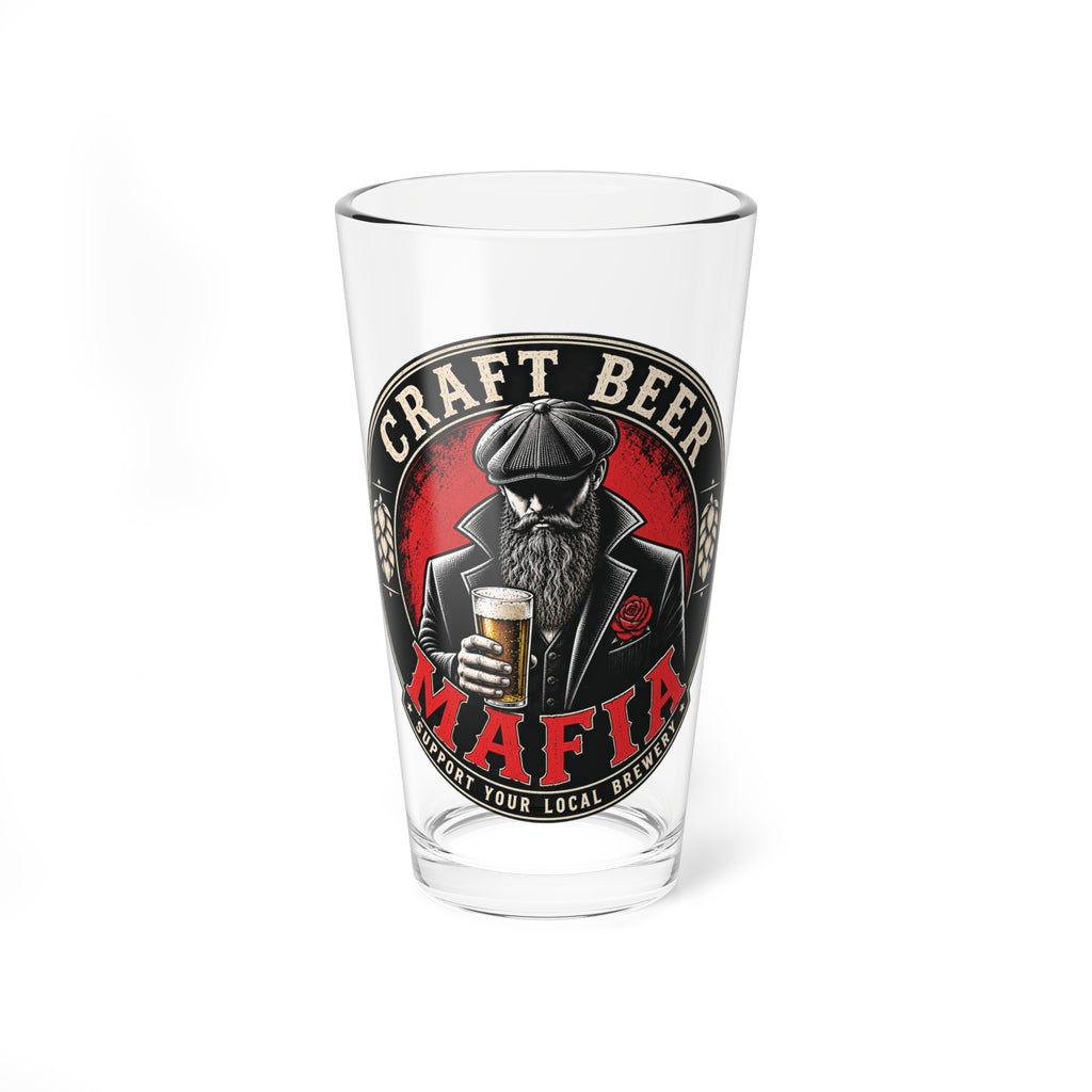 Craft Beer Mafia Logo Pint Glass