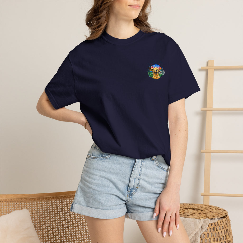 Lax Dog Unisex T-Shirt — Wet Dog Lax Lacrosse Beach Graphic Tee