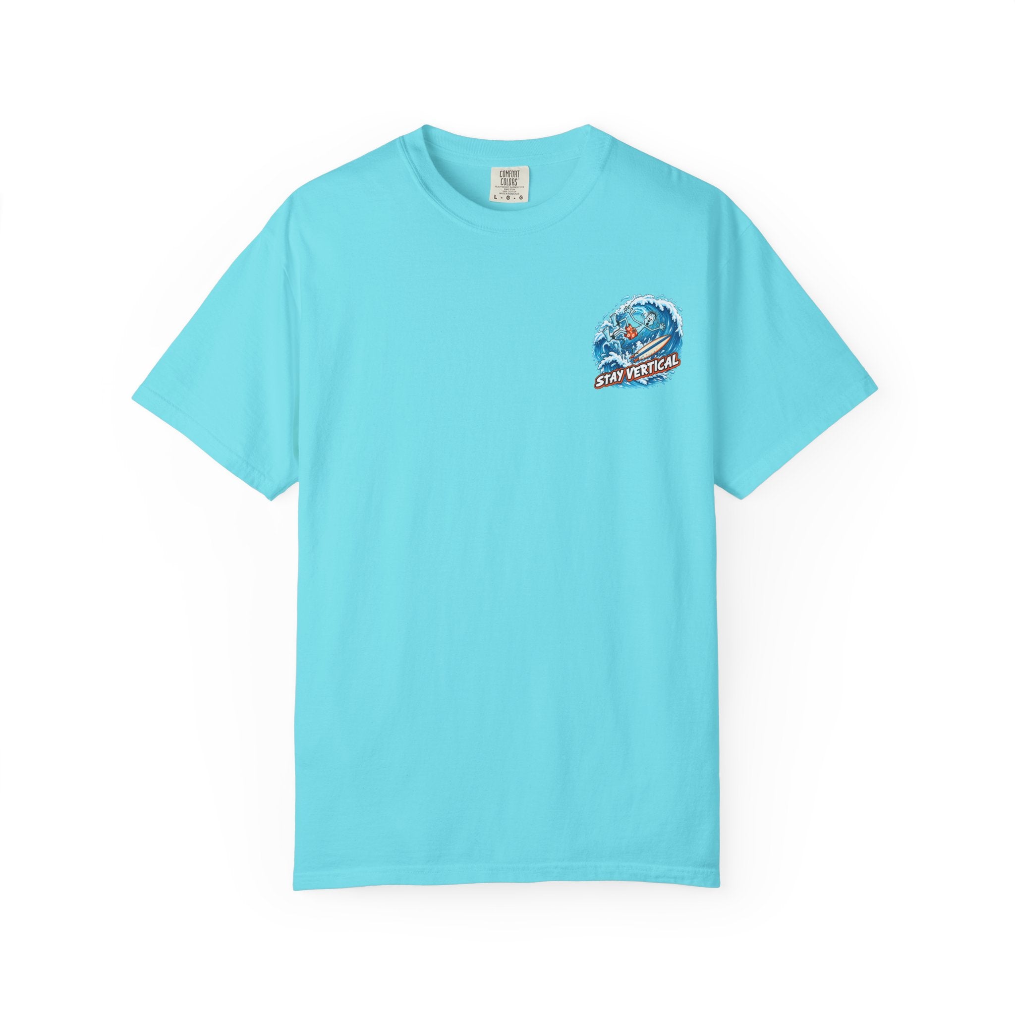 Stay Vertical Surfing Shirt | Surf Wave Sunset T-Shirt