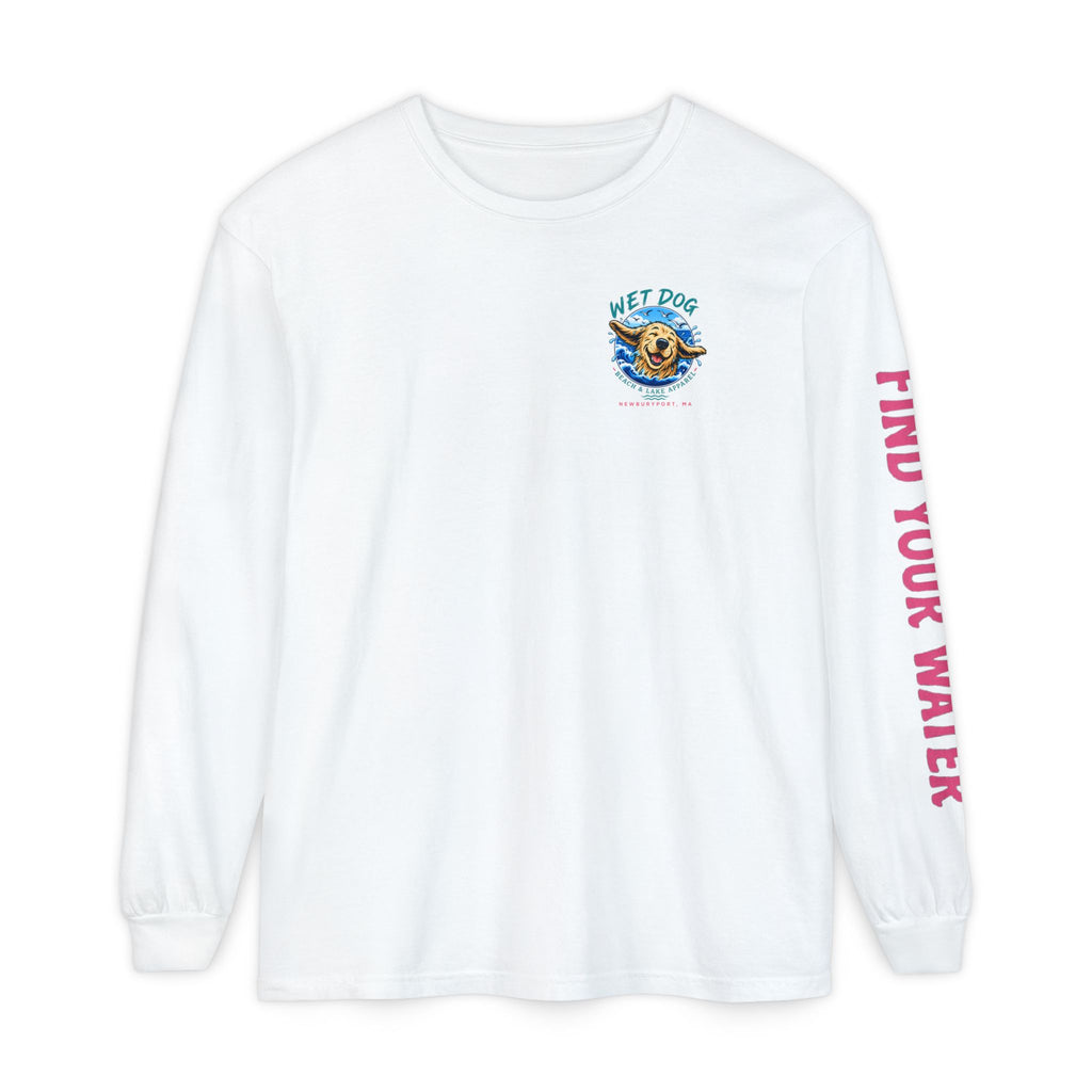 Wet Dog Locals Newburyport MA Boardwalk Long Sleeve T-Shirt | Find Your Water