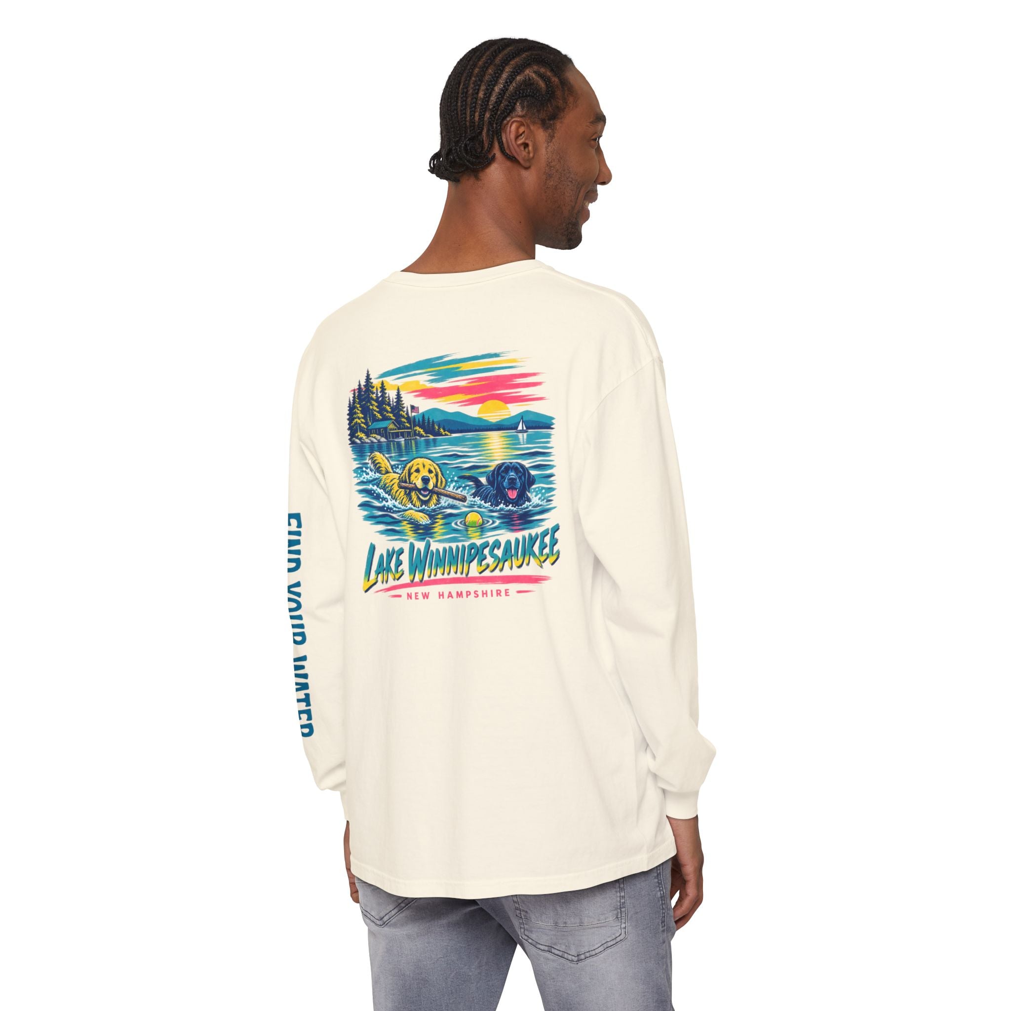 Wet Dog Locals: Lake Winnipesaukee Long Sleeve T-Shirt | Find Your Water