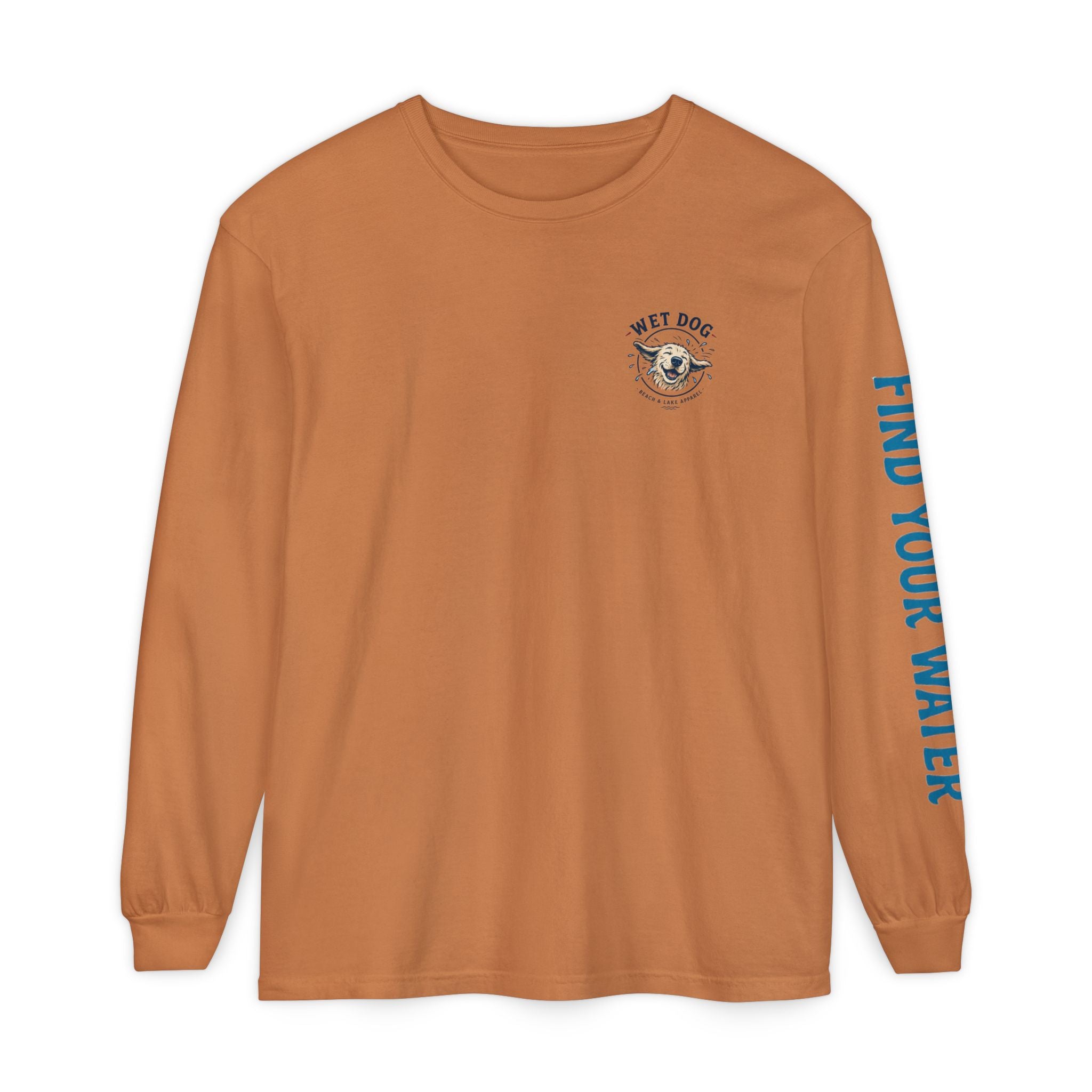 Wet Dog "Beach Bum" Long Sleeve T-Shirt | 'Find Your Water' Sleeve Graphic