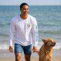 Wet Dog Shake Logo Long Sleeve T-Shirt | Find Your Water sleeve print