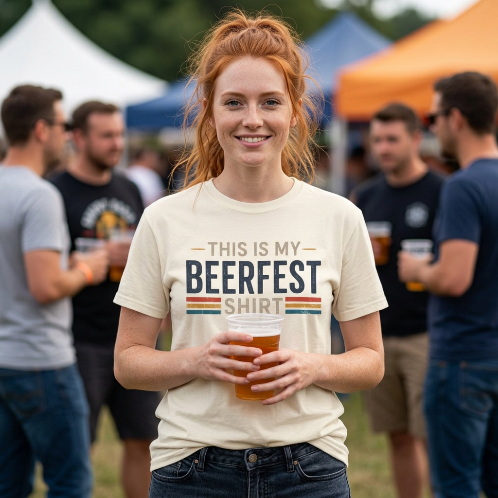 This Is My Beerfest Shirt T-Shirt | Beerfest Graphic Tee, Retro Stripes