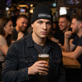 Chug Life Ribbed Knit Beanie — Embroidered Cuff Beanie Hat