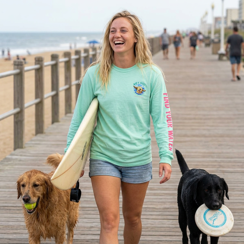 Local Waters Virginia Beach 'Find Your Water' Long Sleeve Tee