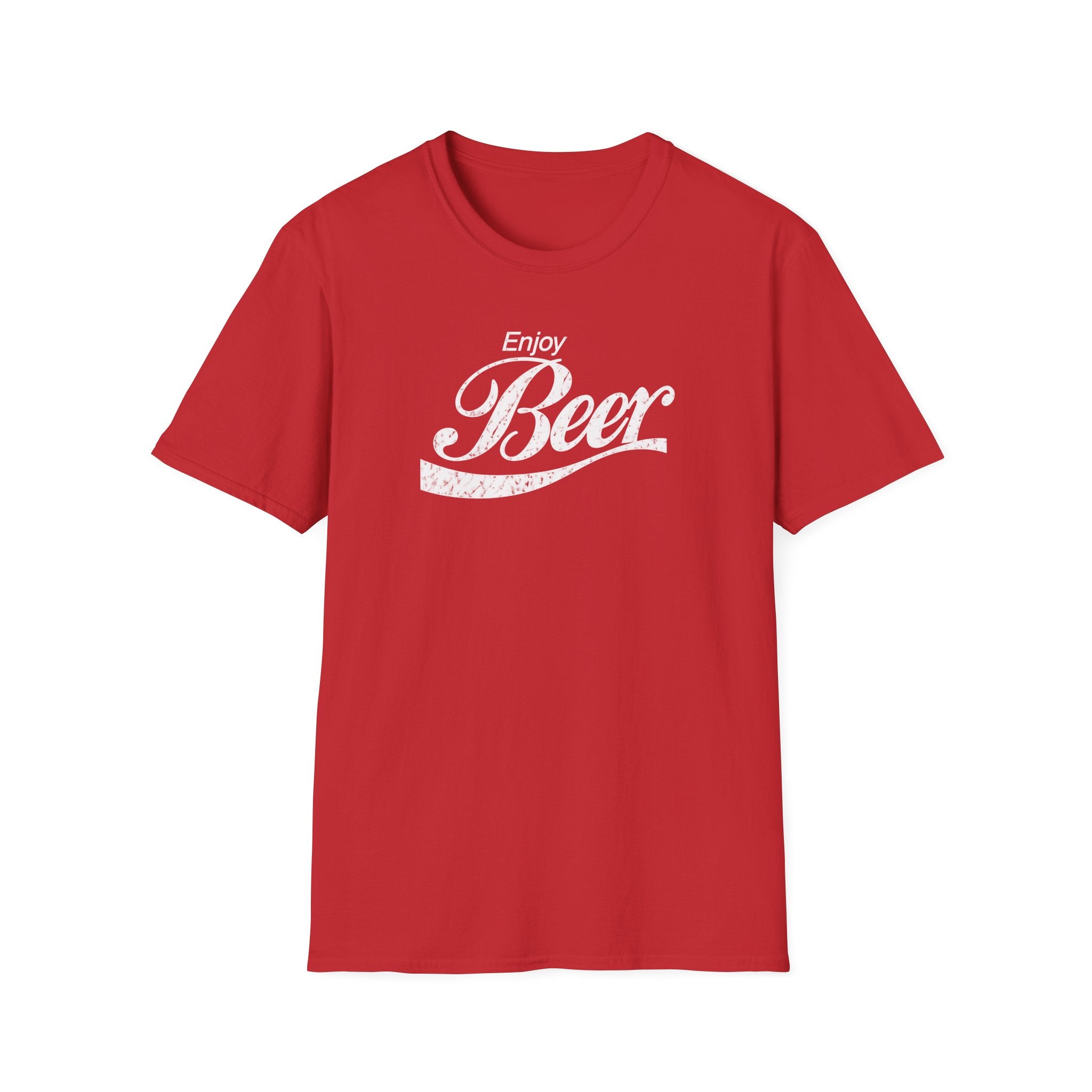 Enjoy Beer T‑Shirt — Vintage Script Beer Tee for Brewers & Beer Lovers