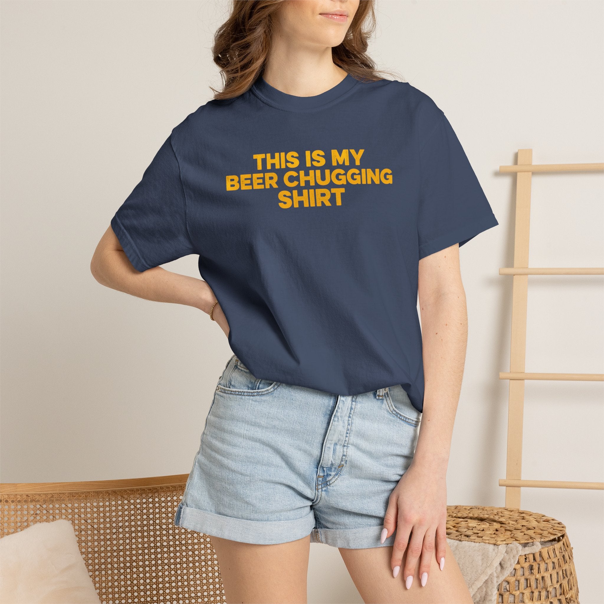 This Is My Beer Chugging Shirt T-Shirt | Craft Beer Mafia Graphic Tee