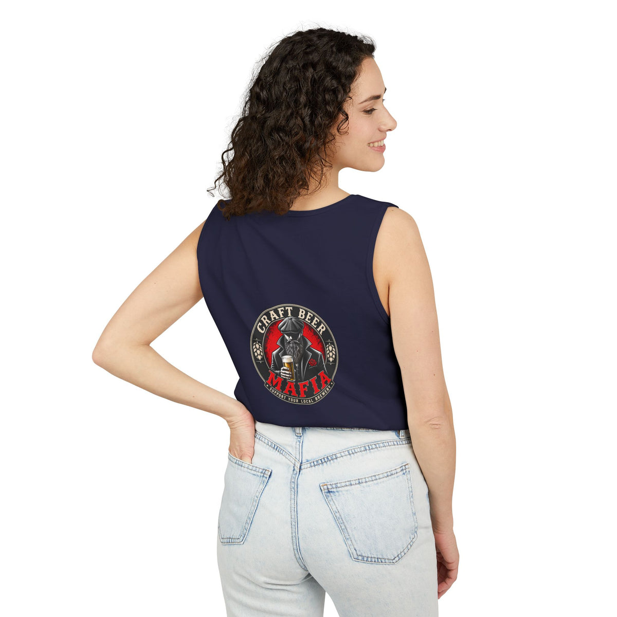 Craft Beer Tank Top — "Light Beers Are For Pussies" Graphic