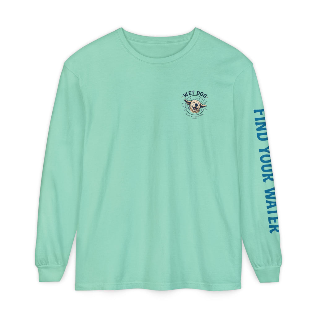 Wet Dog "Beach Bum" Long Sleeve T-Shirt | 'Find Your Water' Sleeve Graphic