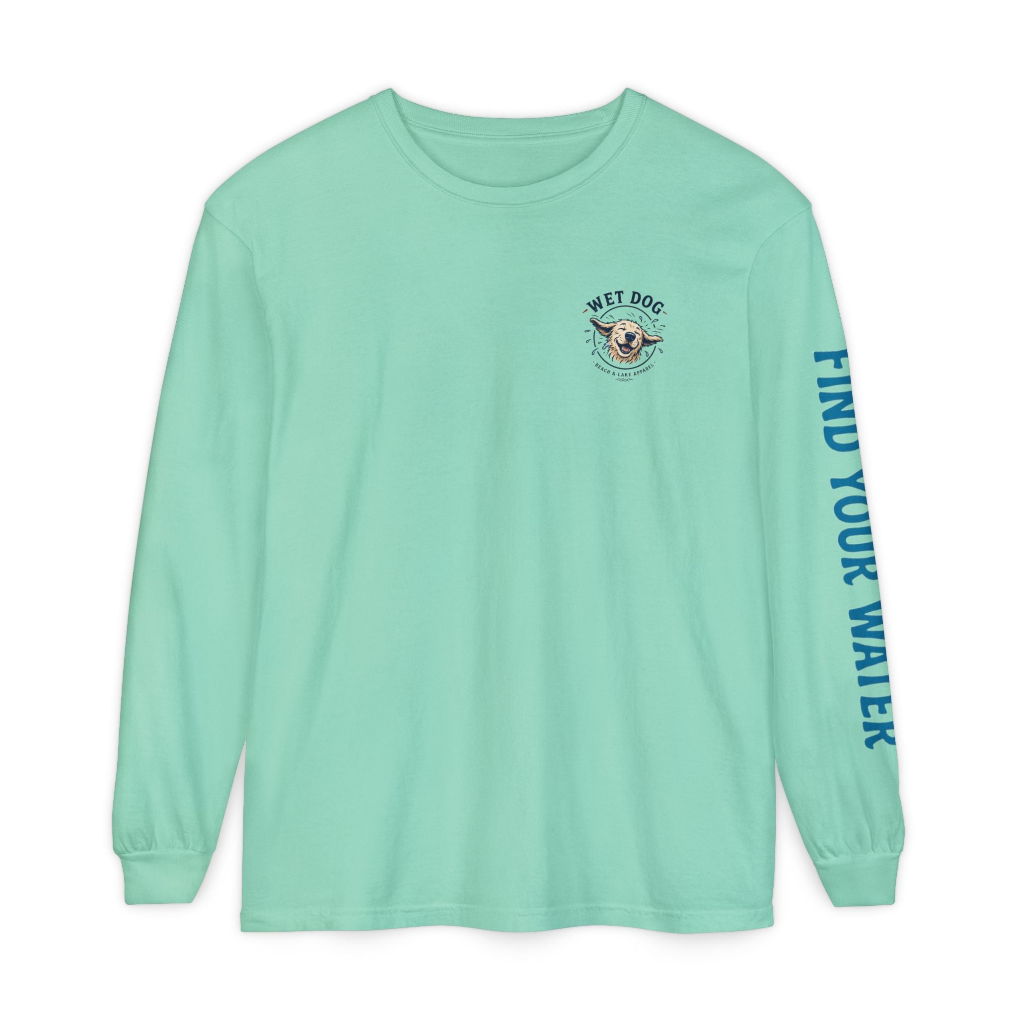 Wet Dog "Beach Bum" Long Sleeve T-Shirt | 'Find Your Water' Sleeve Graphic