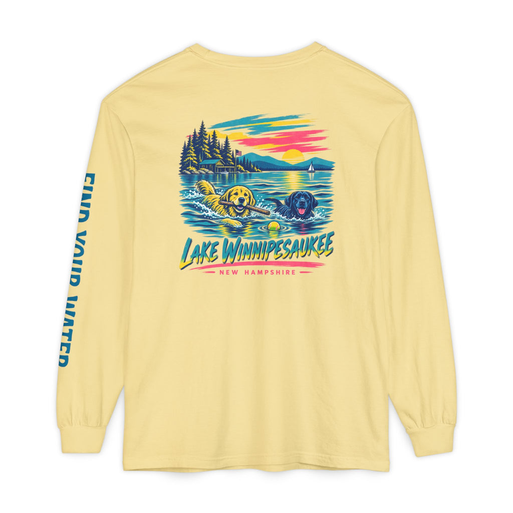 Wet Dog Locals: Lake Winnipesaukee Long Sleeve T-Shirt | Find Your Water