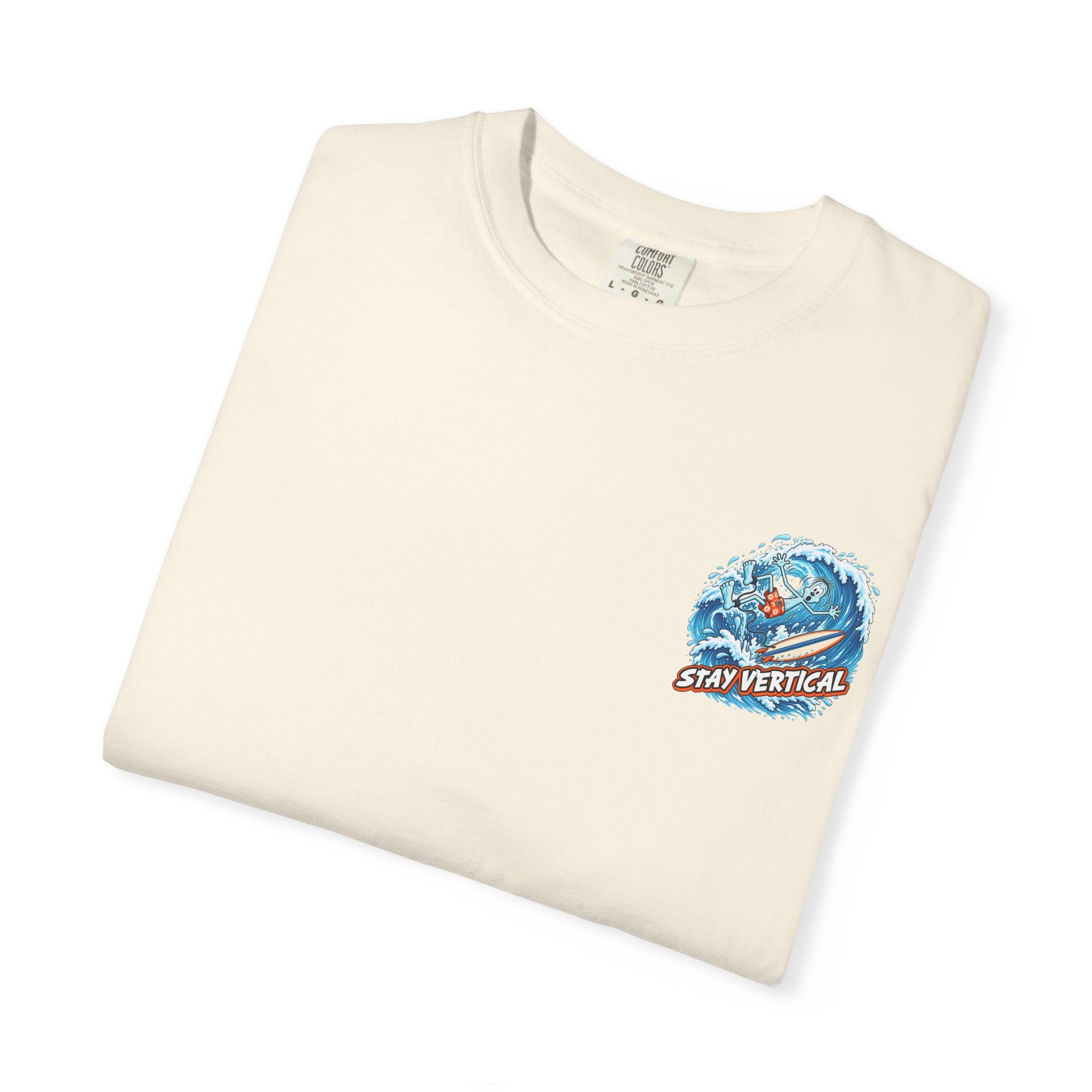 Stay Vertical Surfing Shirt | Surf Wave Sunset T-Shirt