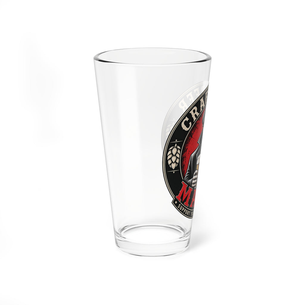 Craft Beer Mafia Logo Pint Glass