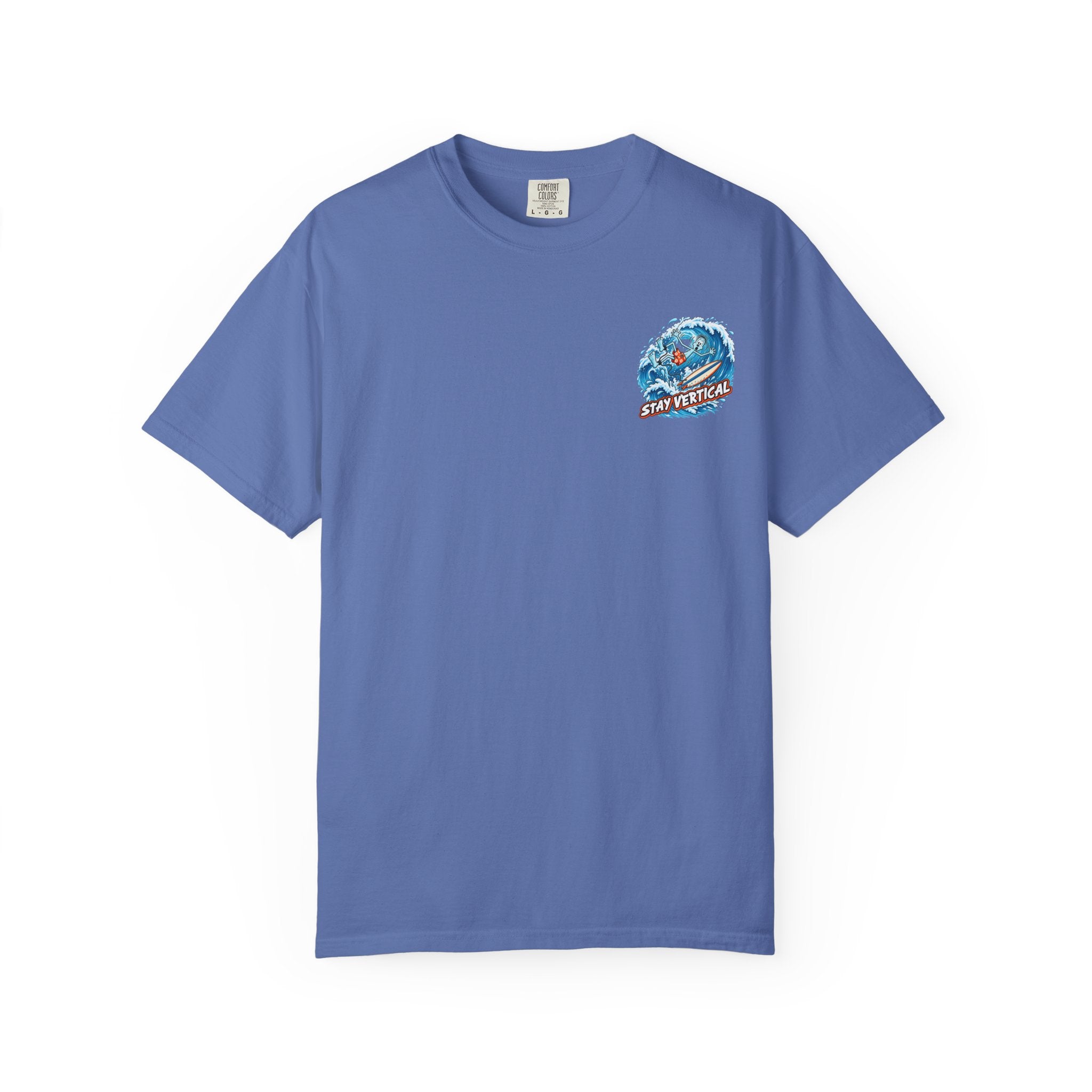 Stay Vertical Surfing Shirt | Surf Wave Sunset T-Shirt