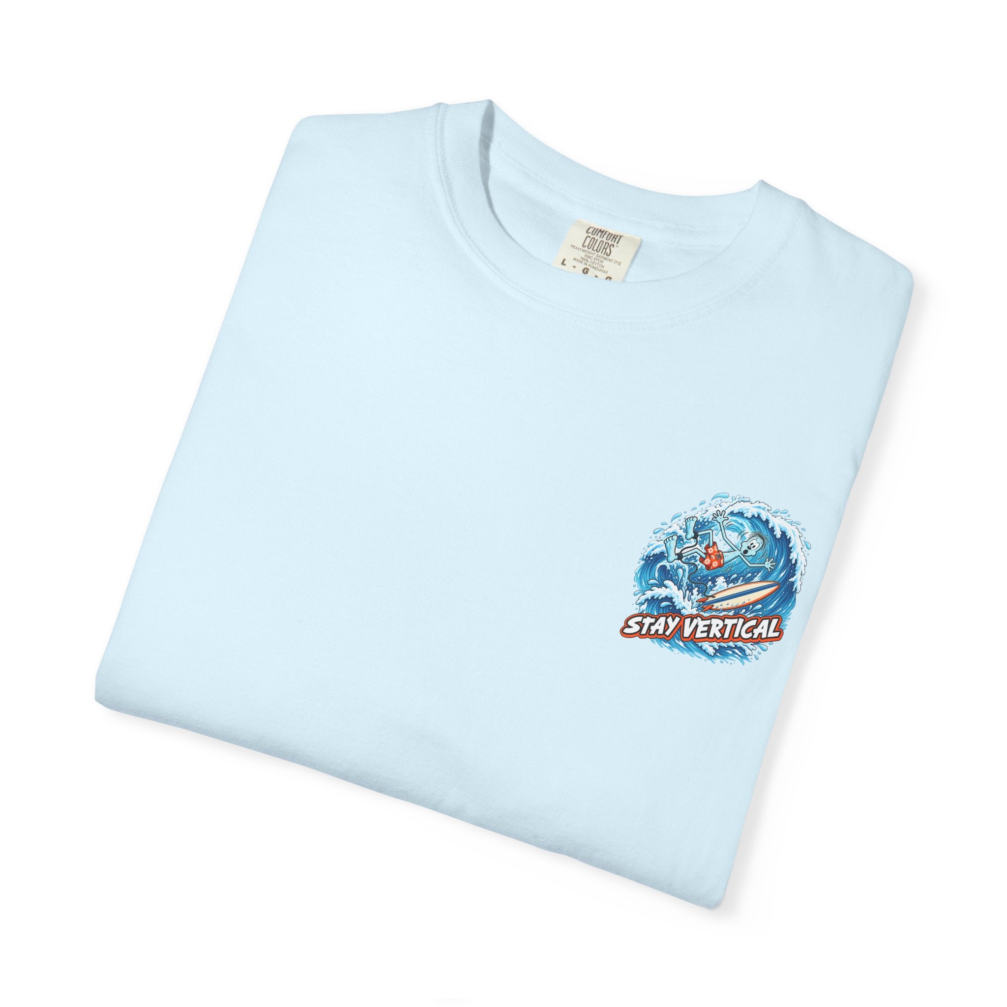 Stay Vertical Surfing Shirt | Surf Wave Sunset T-Shirt