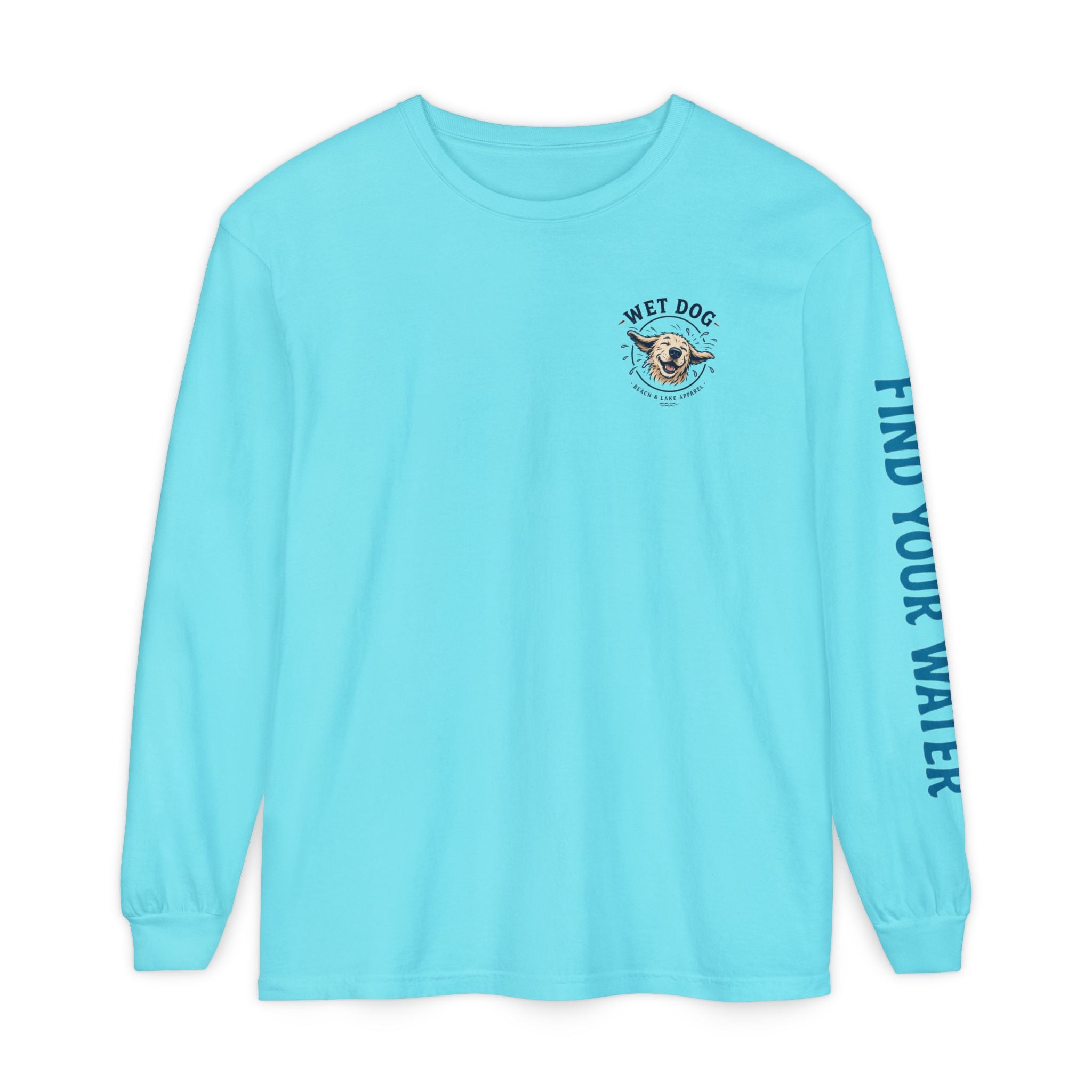 Wet Dog "Wave Rider" Long Sleeve T-Shirt | Find Your Water sleeve print