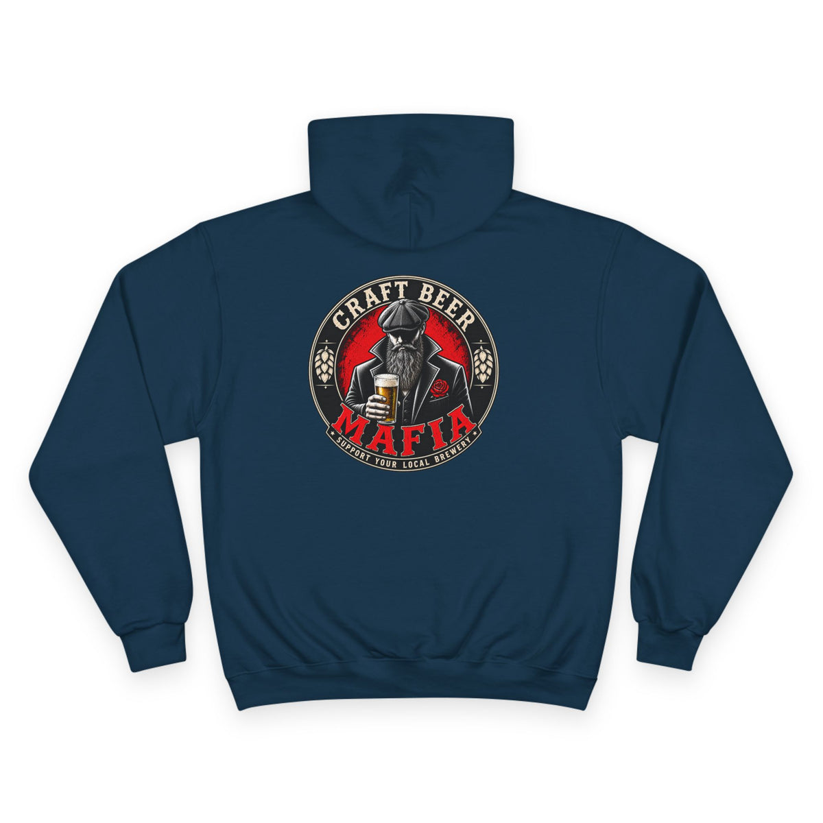 Craft Beer Mafia Hoodie  Enjoy Beer — Vintage Brewery Logo Pullover