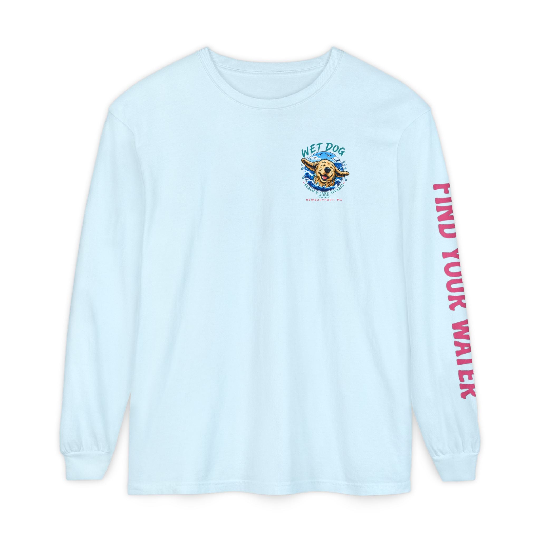 Wet Dog Locals Newburyport MA Boardwalk Long Sleeve T-Shirt | Find Your Water